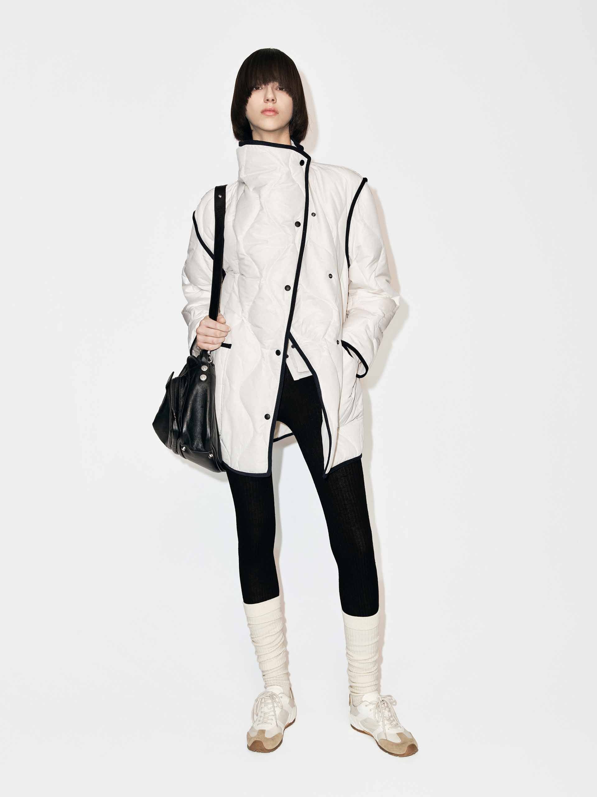 Contrast Trim Down Jacket - Image 2