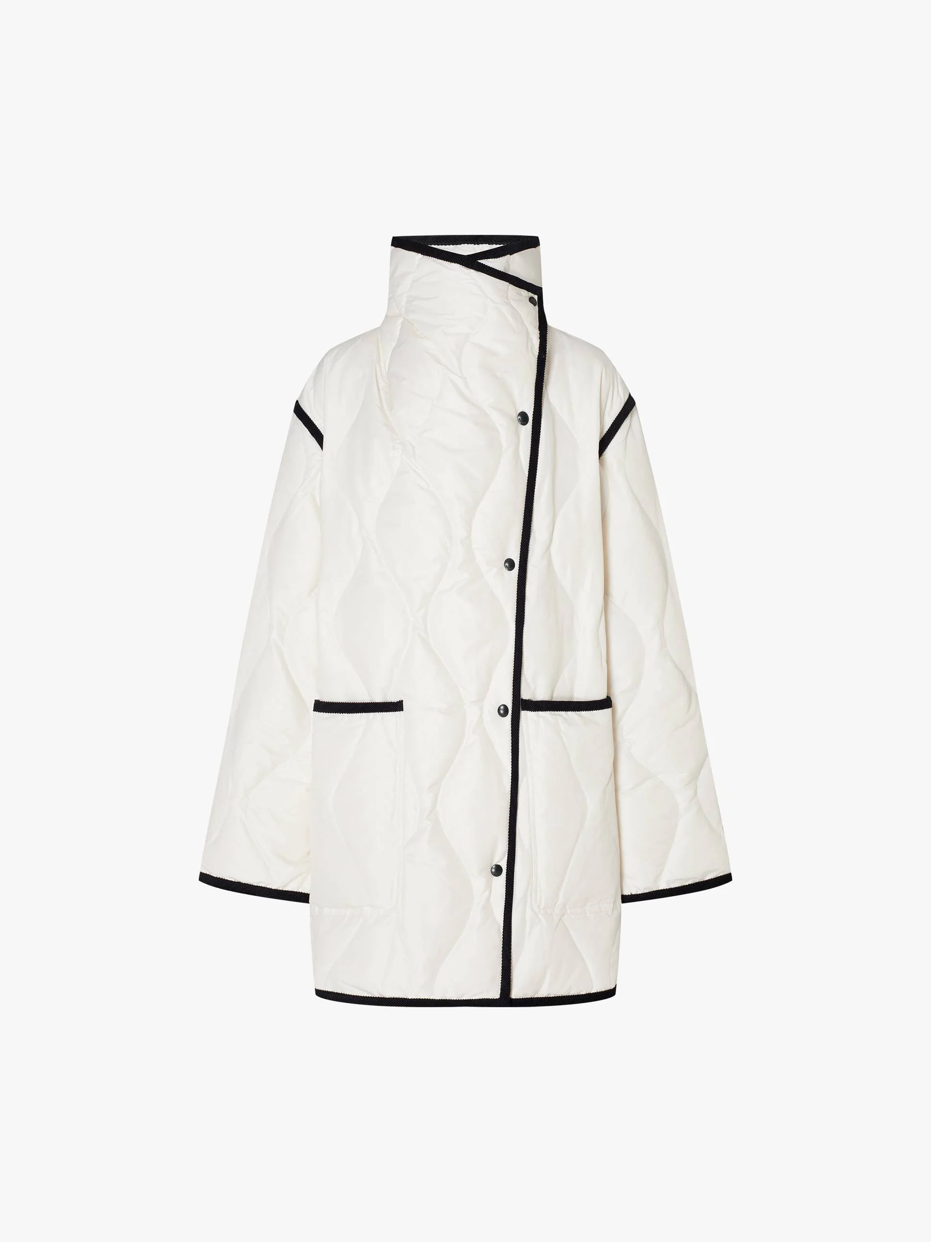 Contrast Trim Down Jacket - Image 5