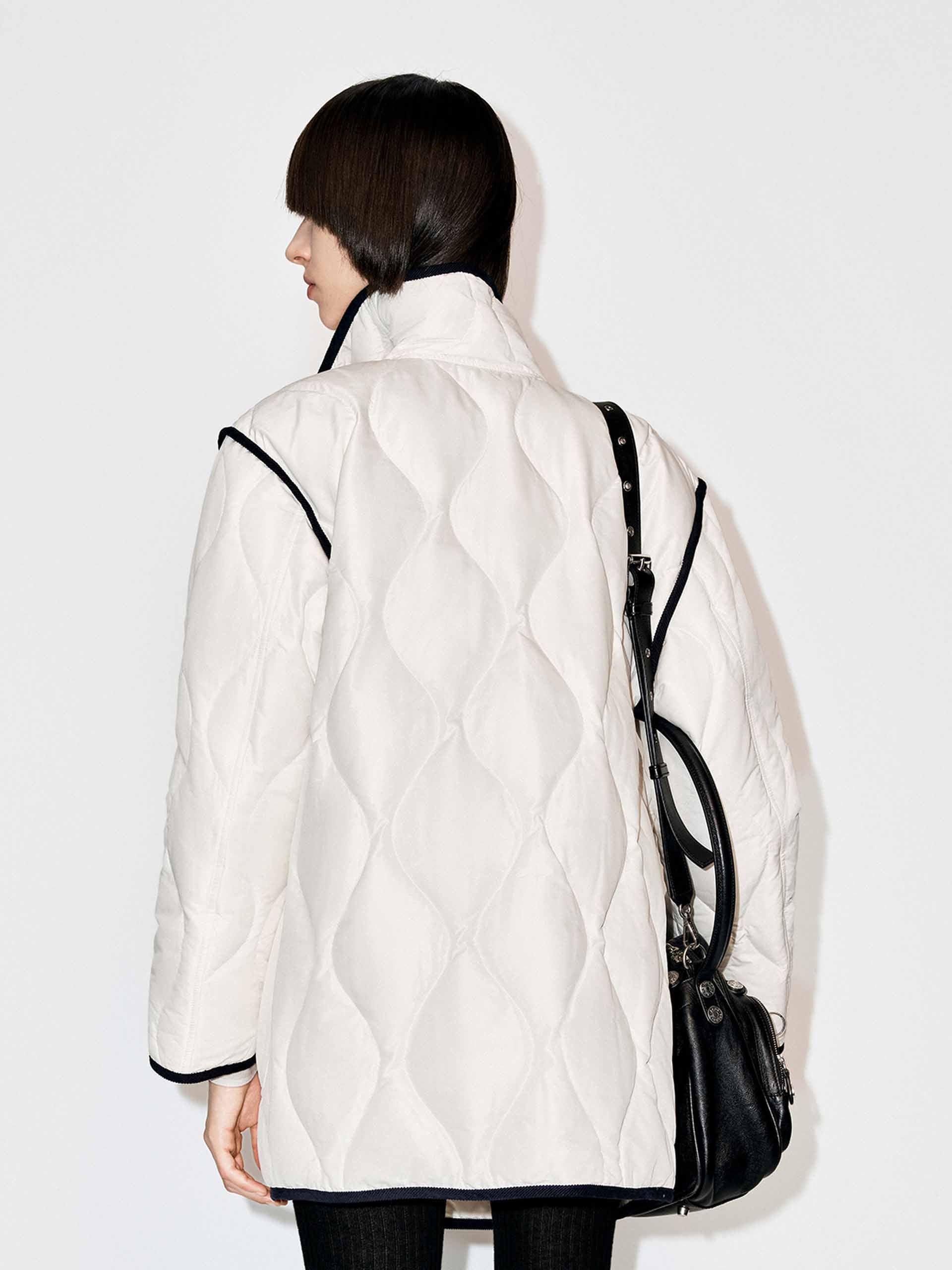 Contrast Trim Down Jacket - Image 6