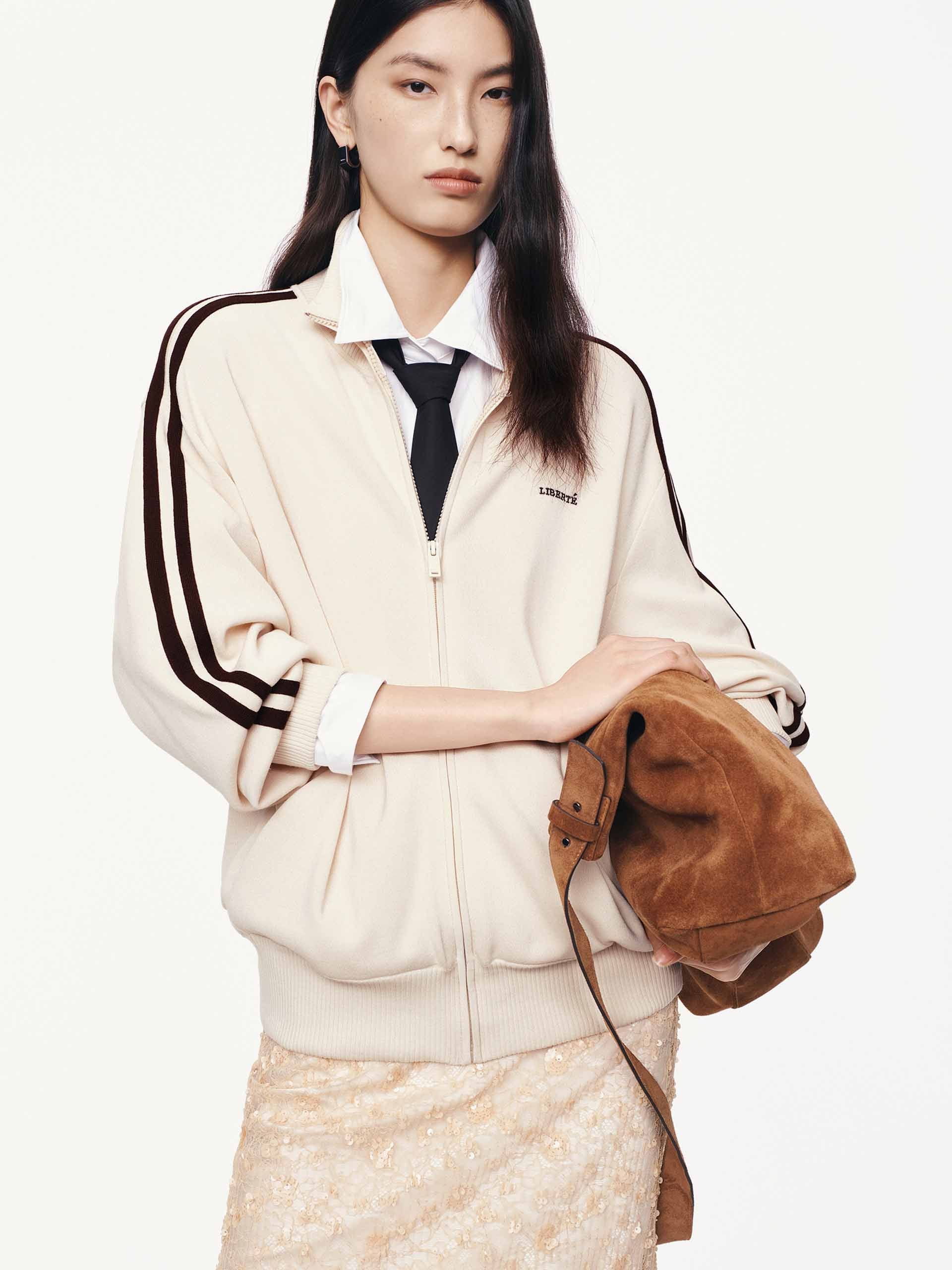 Contrast Trim Knitted Cardigan - Image 9