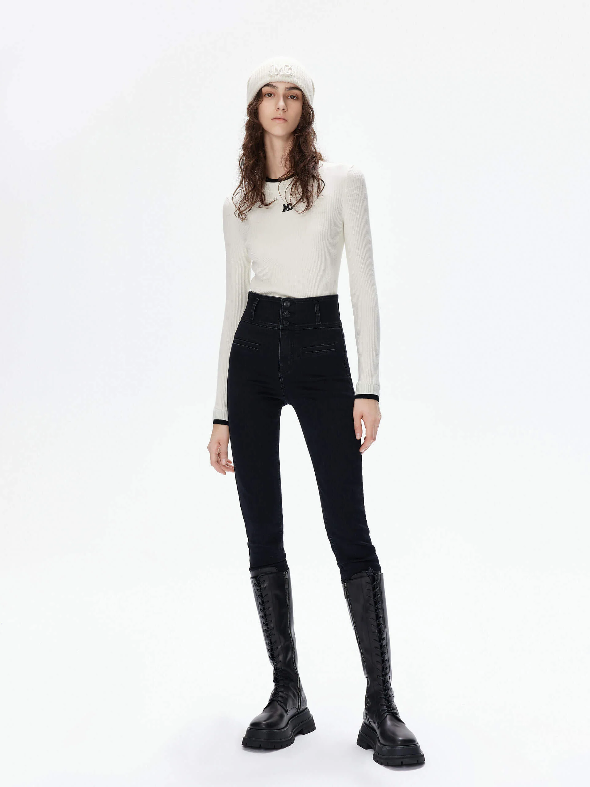 Contrast Trim Knitted Top - Image 14