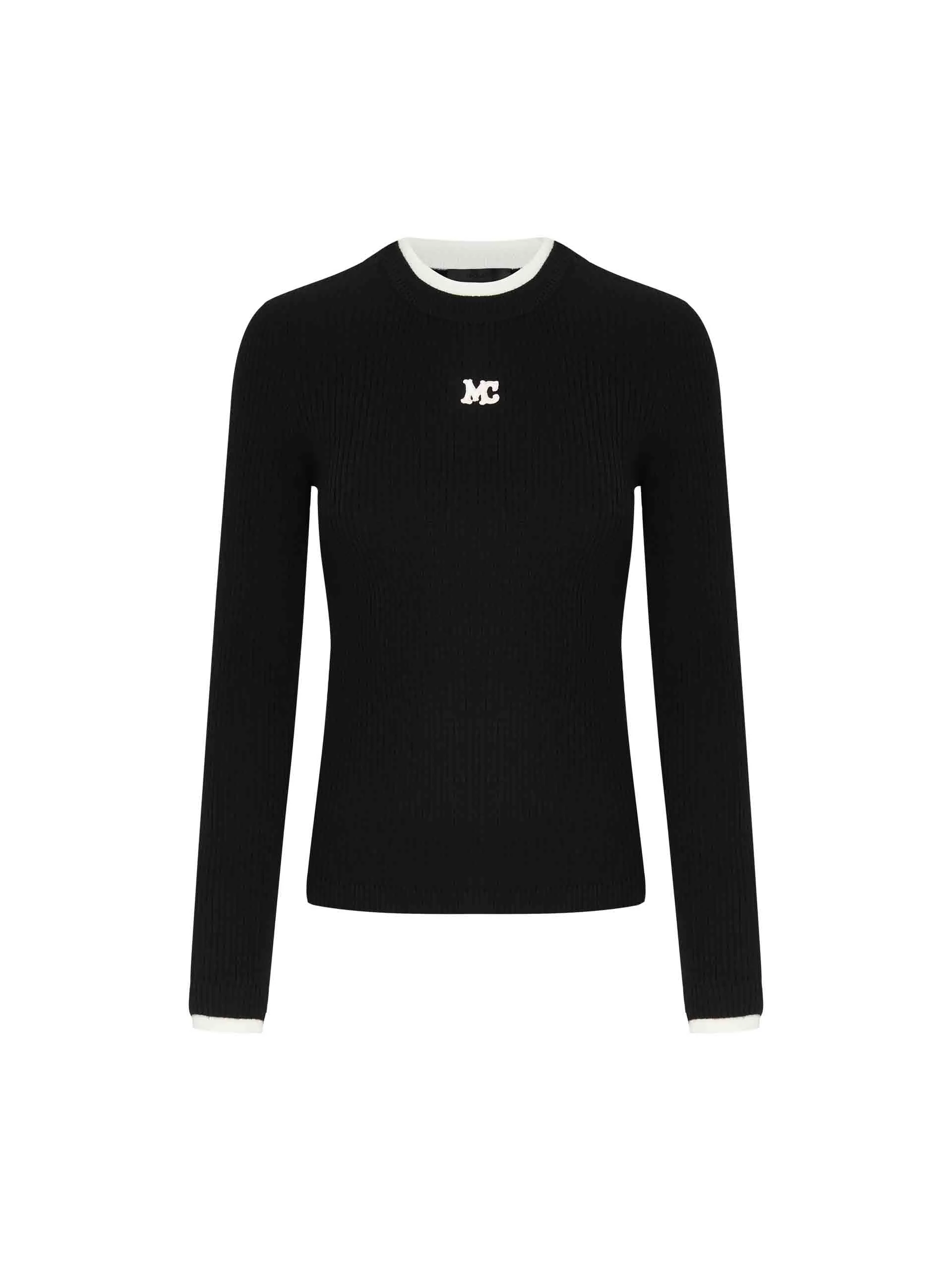 Contrast Trim Knitted Top - Image 17