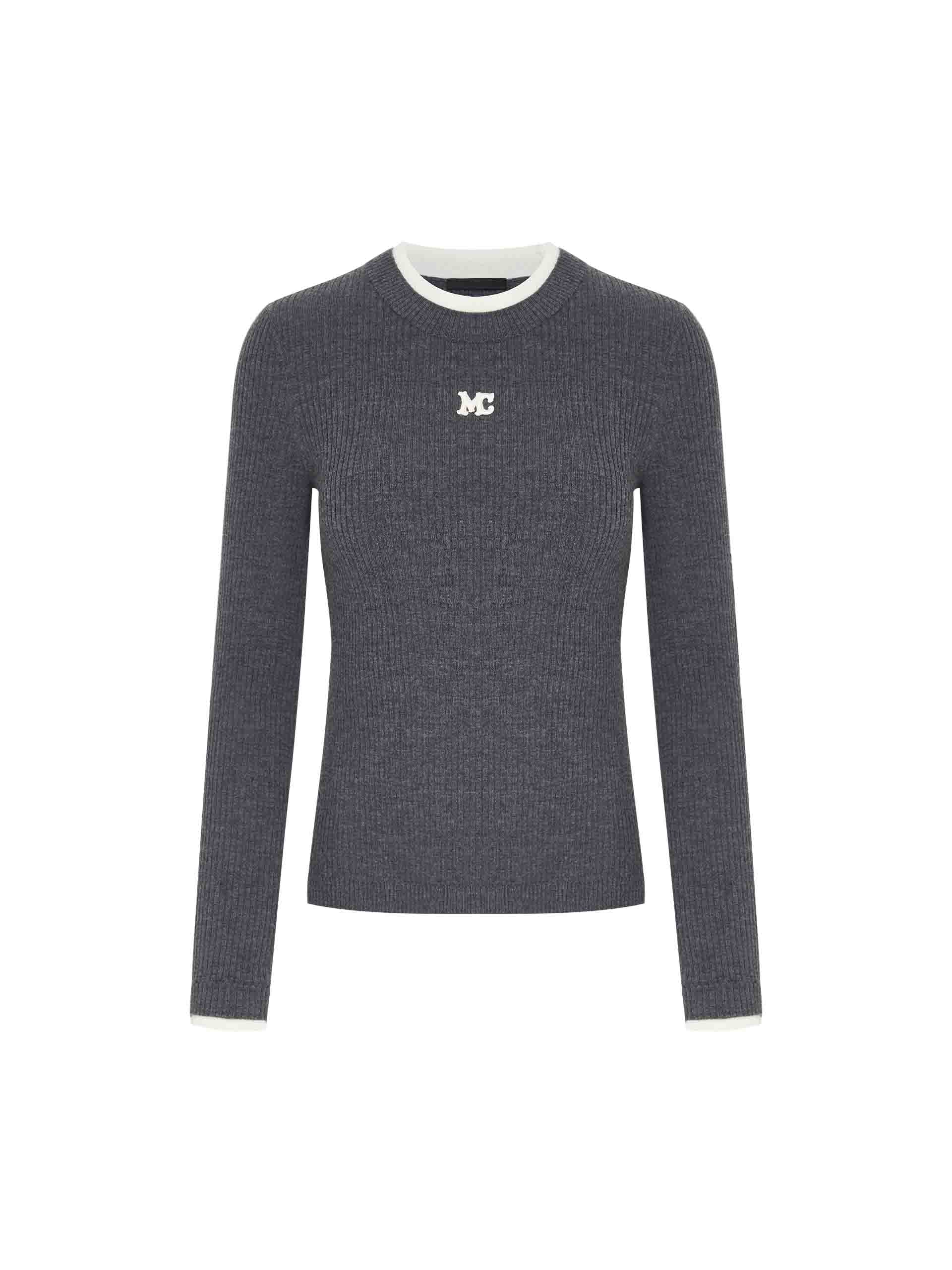 Contrast Trim Knitted Top - Image 5