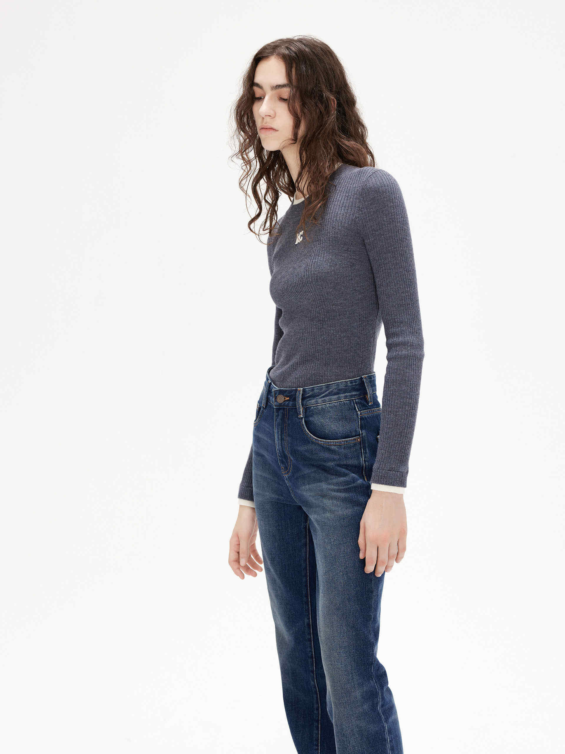 Contrast Trim Knitted Top - Image 7