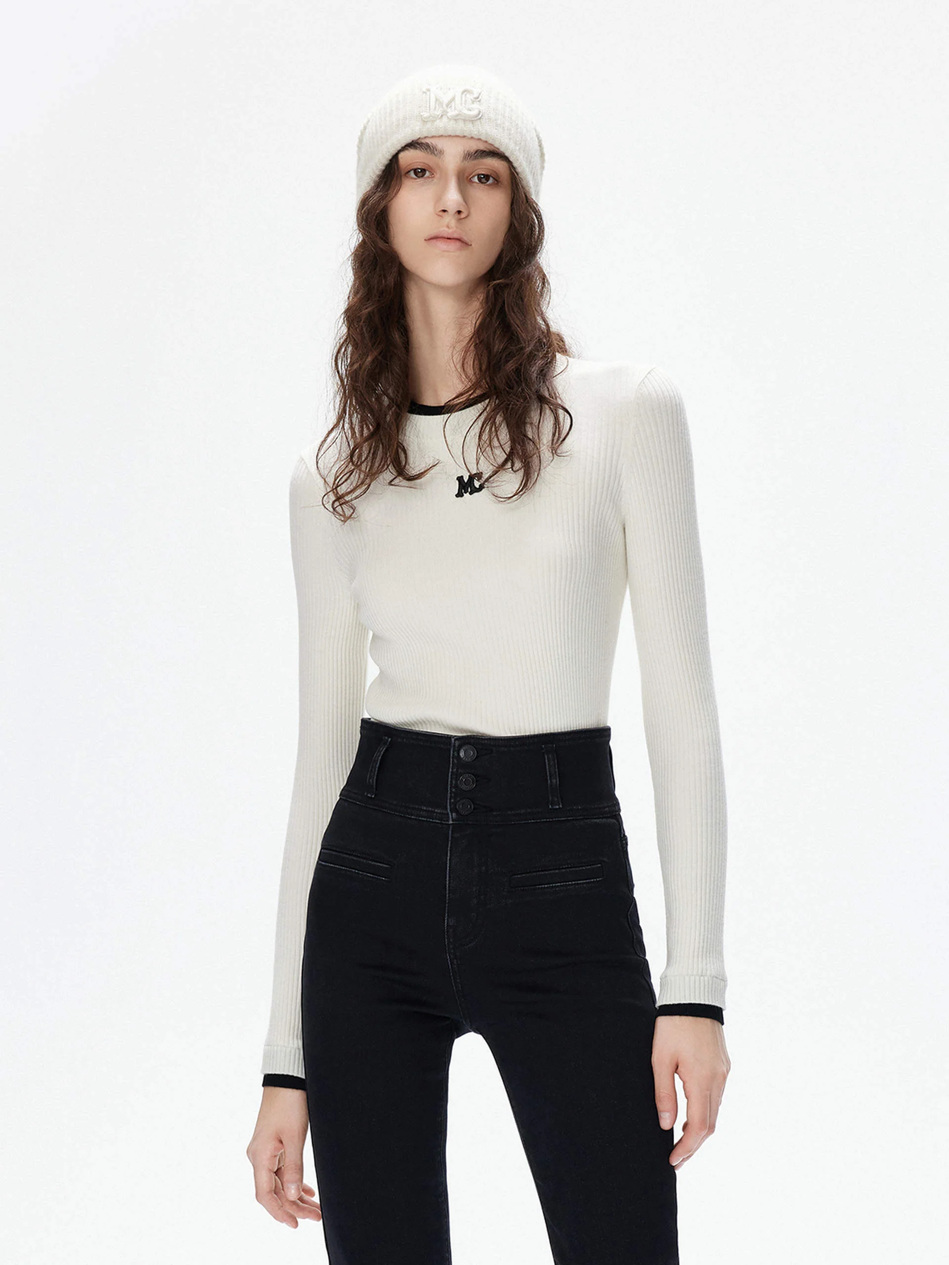 Contrast Trim Knitted Top - Image 9