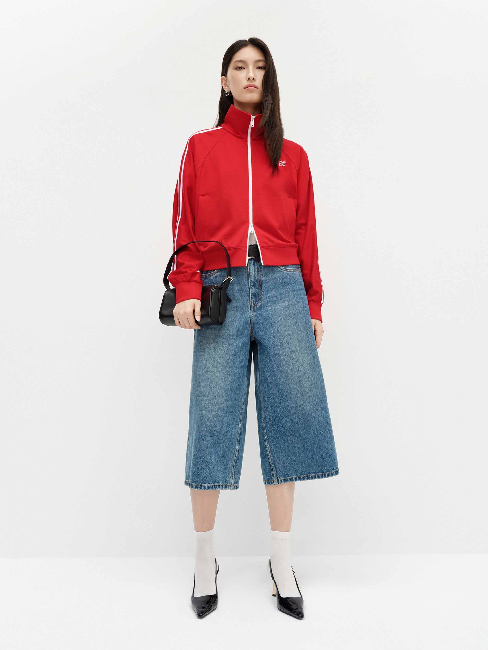 Contrast Trim Short Jacket - Image 10
