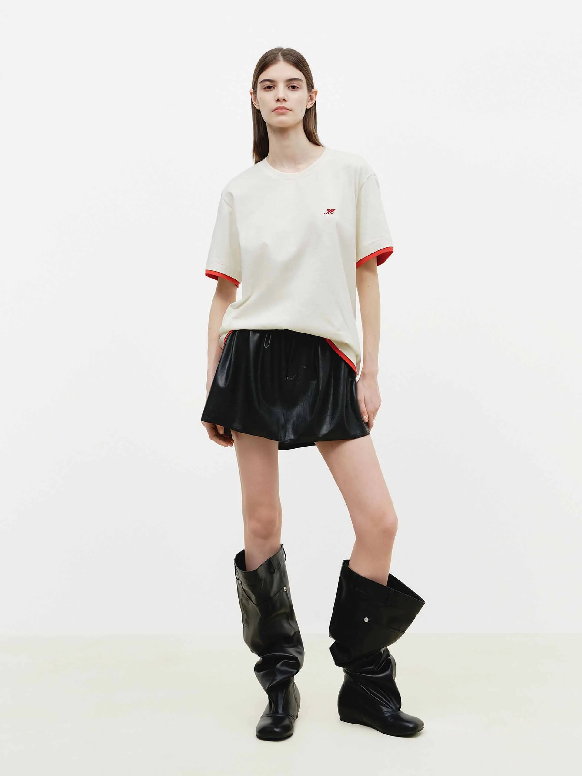 Contrast Trim Short Sleeve T-shirt - Image 9
