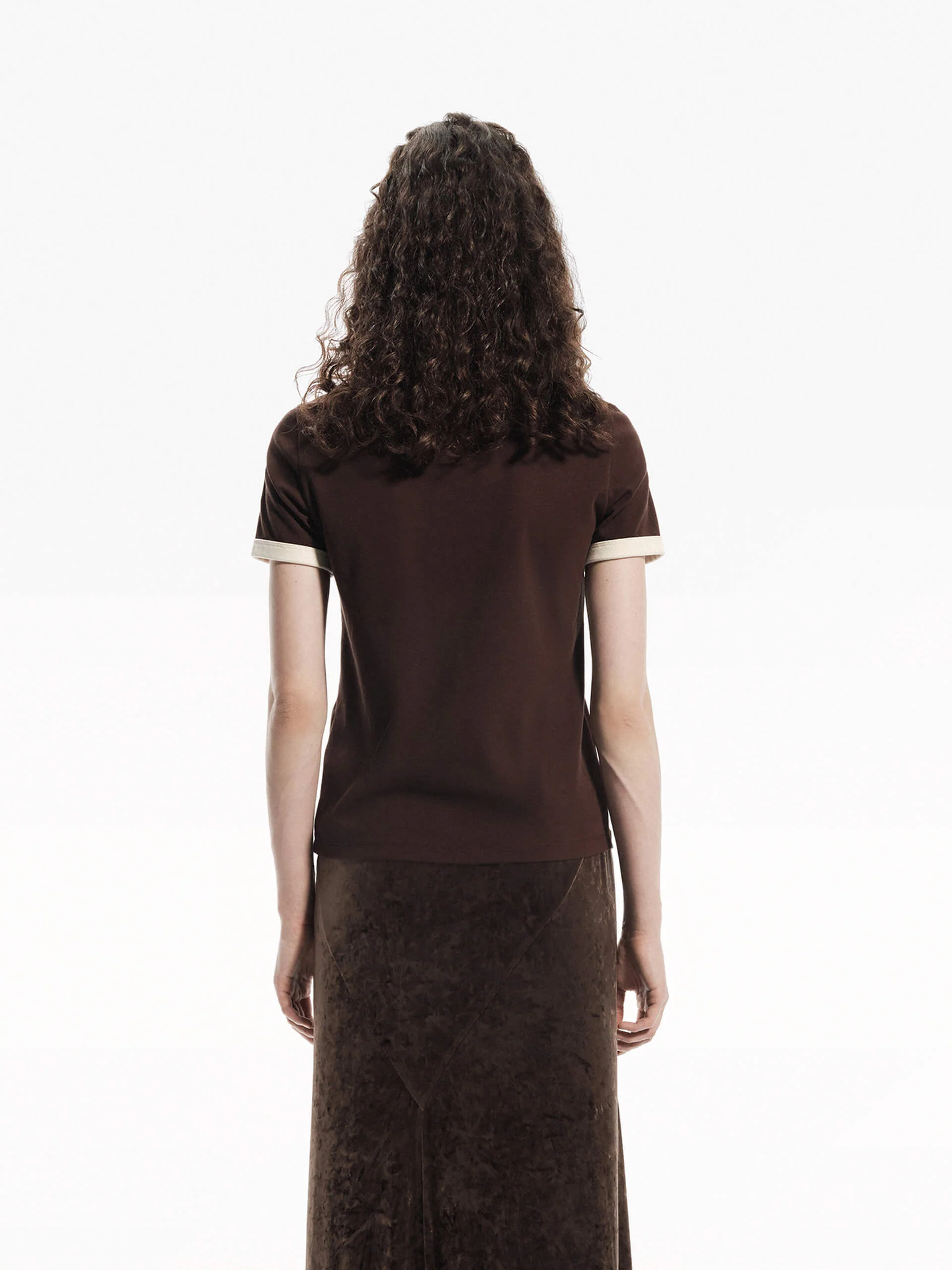 Contrast Trim Vintage T-shirt - Image 11