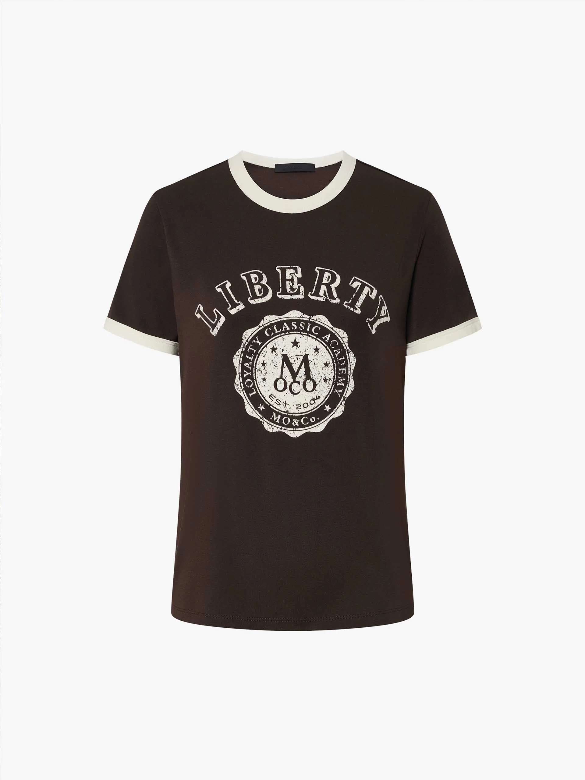 Contrast Trim Vintage T-shirt - Image 13