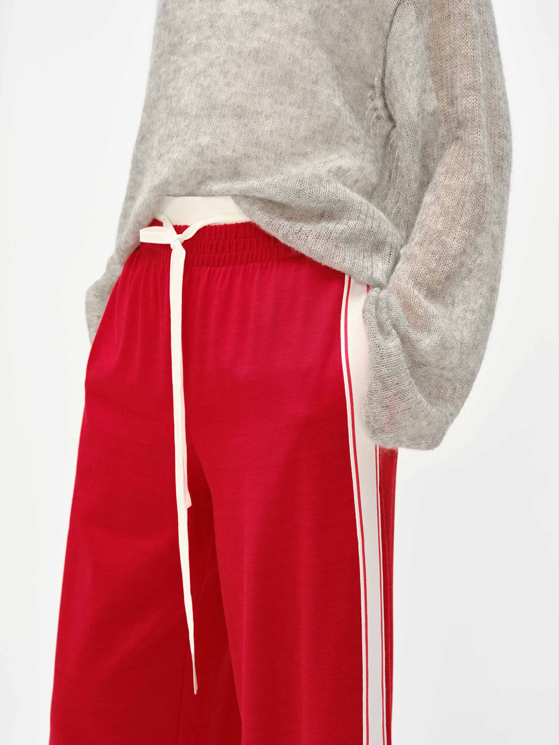 Contrast Waist Relaxed Pants - Image 15