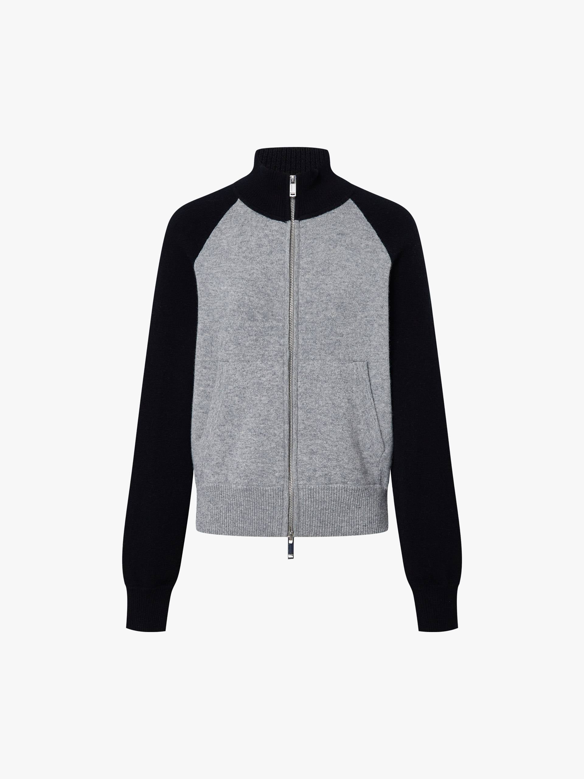 Contrast Wool Blend Cardigan - Image 12
