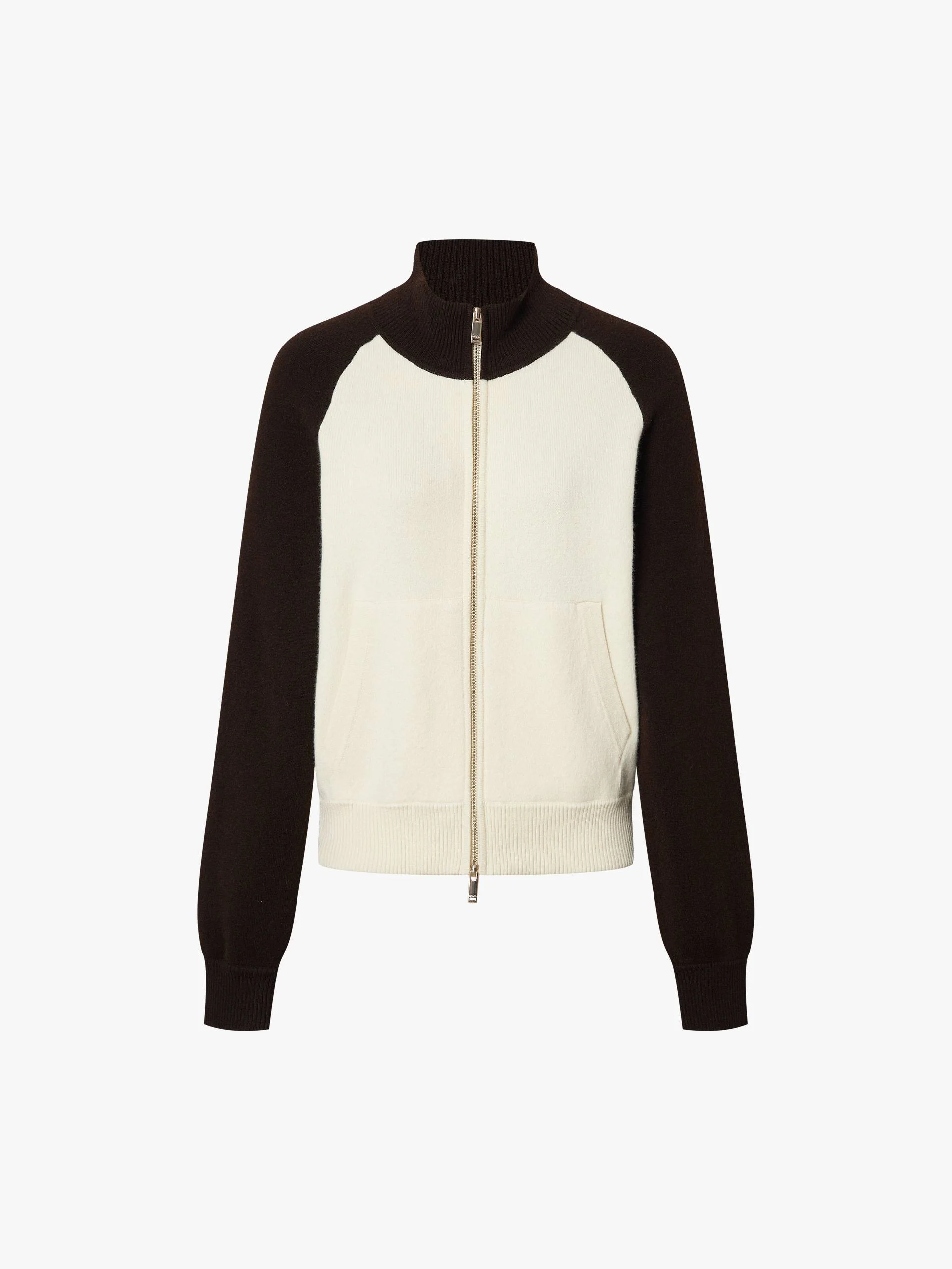 Contrast Wool Blend Cardigan - Image 5