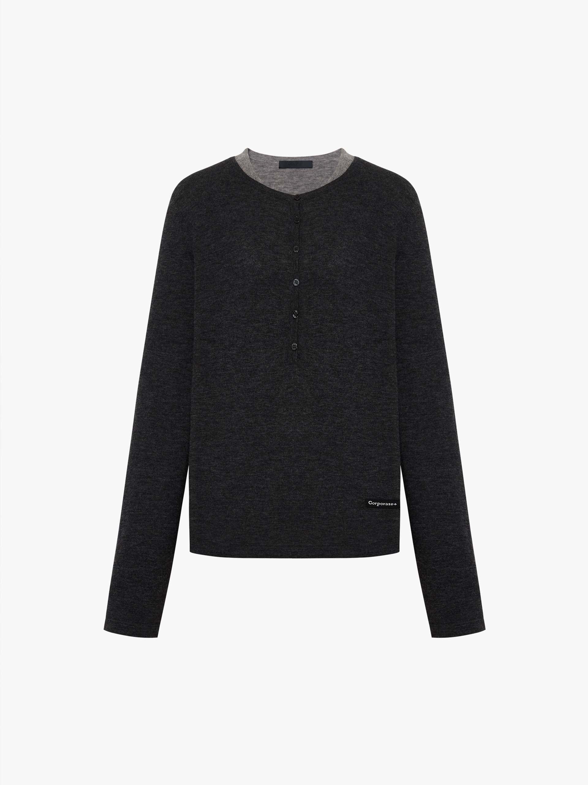 Contrast Wool Sweater Set - Image 12