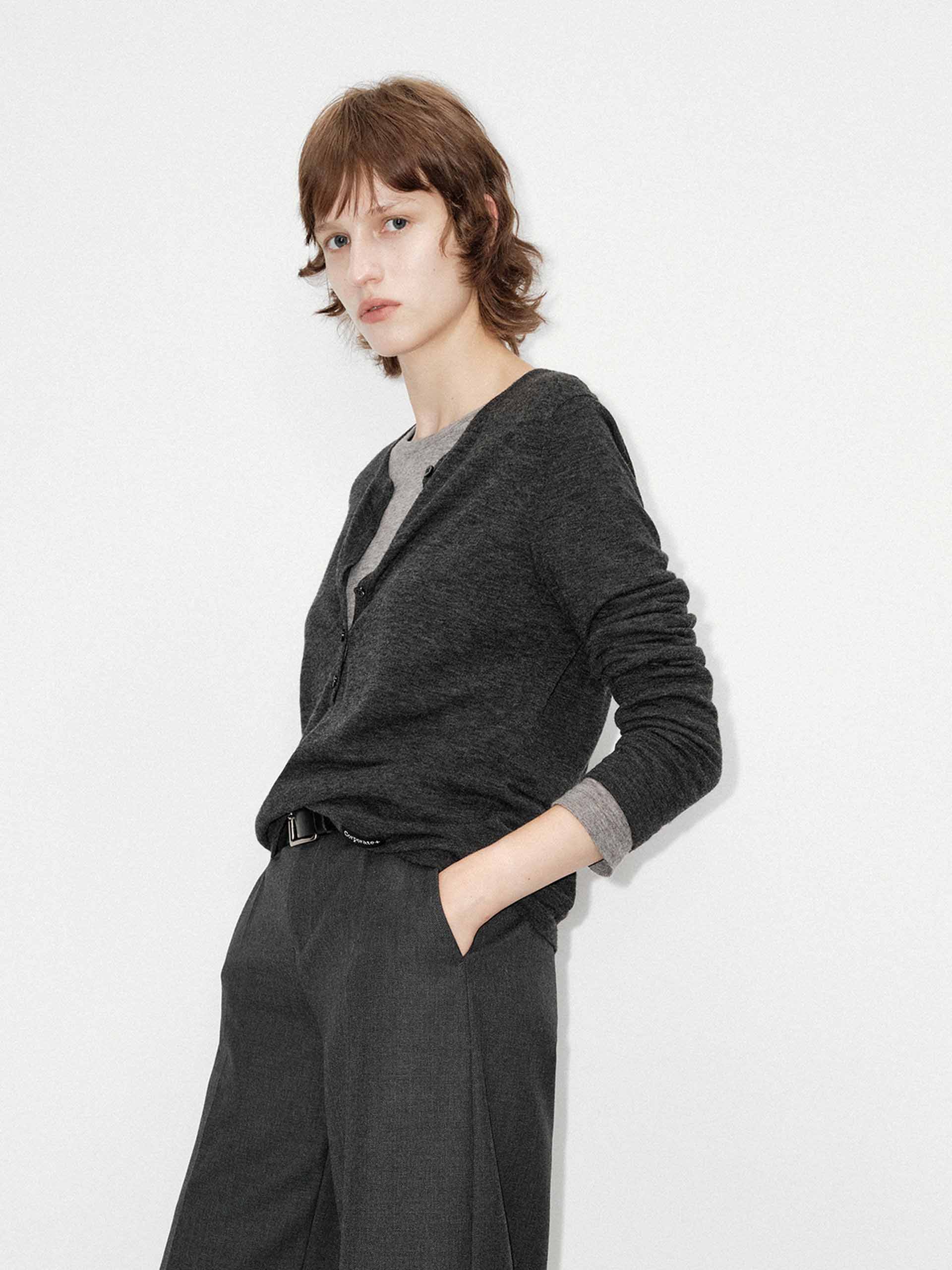 Contrast Wool Sweater Set - Image 13
