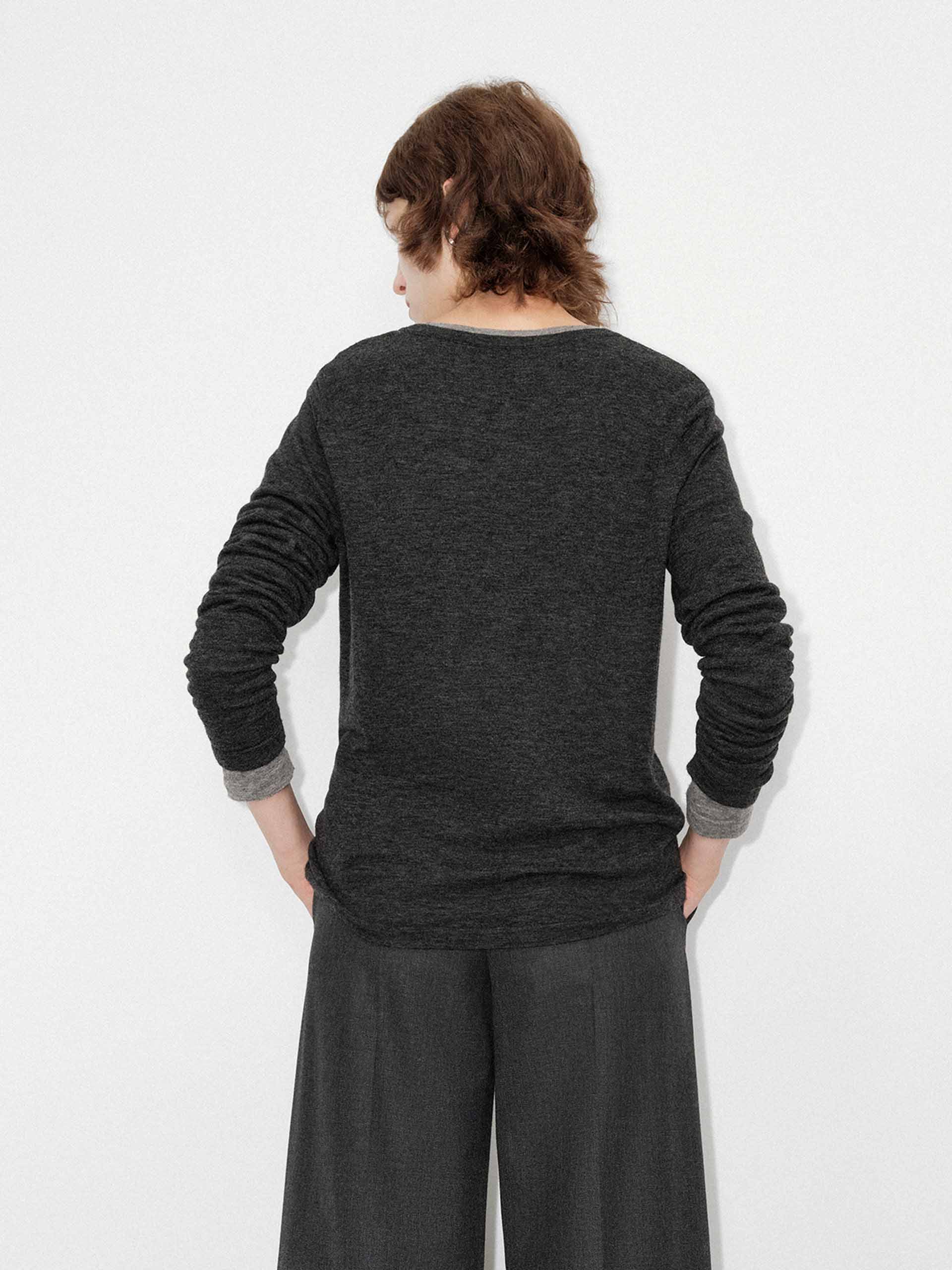 Contrast Wool Sweater Set - Image 14