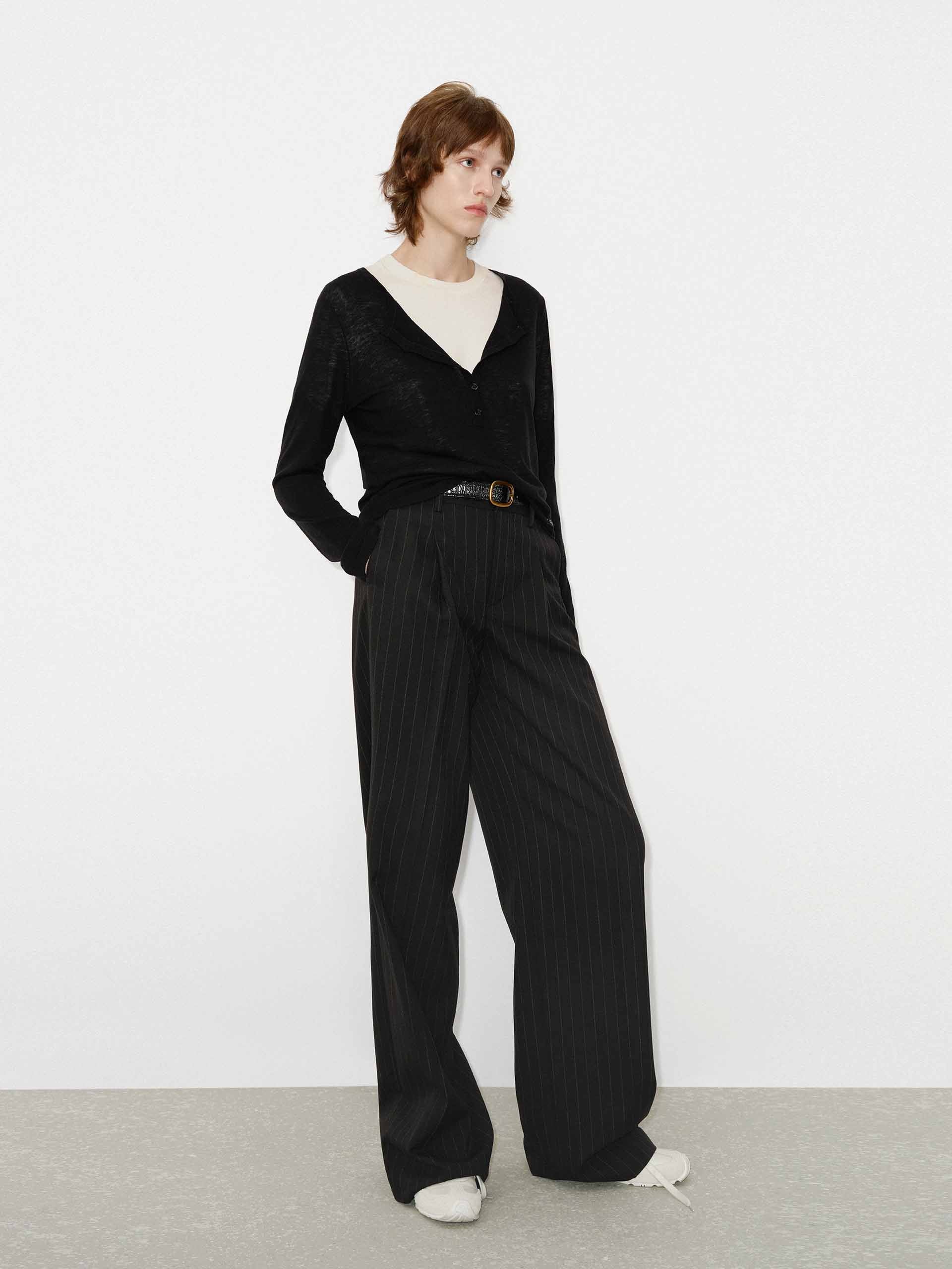 Contrast Wool Sweater Set - Image 2