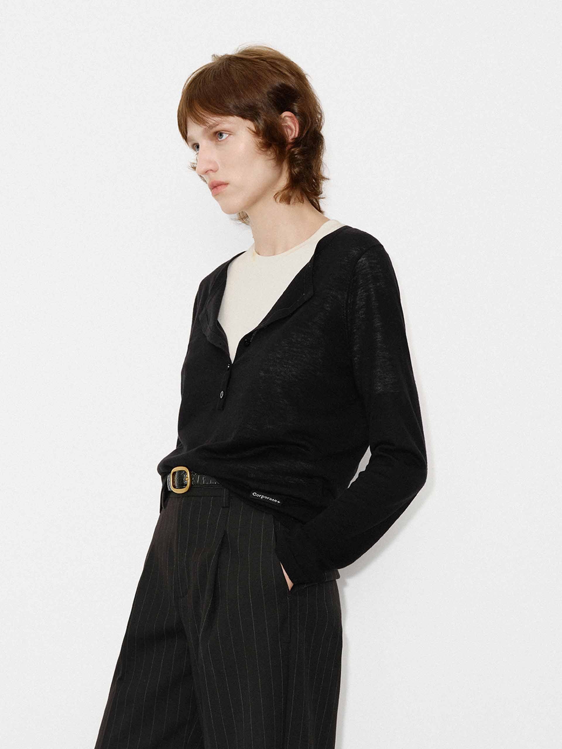 Contrast Wool Sweater Set - Image 3