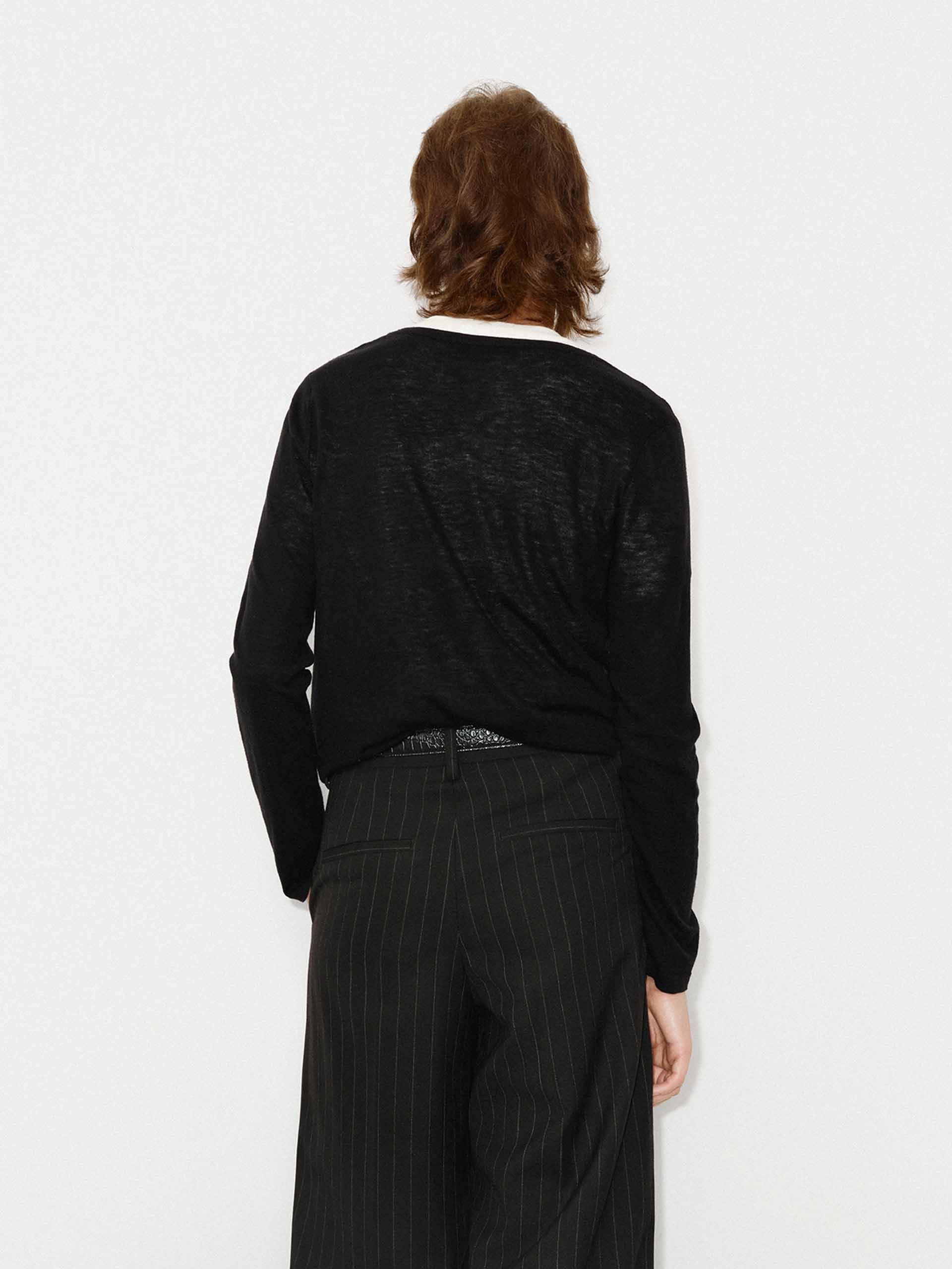 Contrast Wool Sweater Set - Image 6