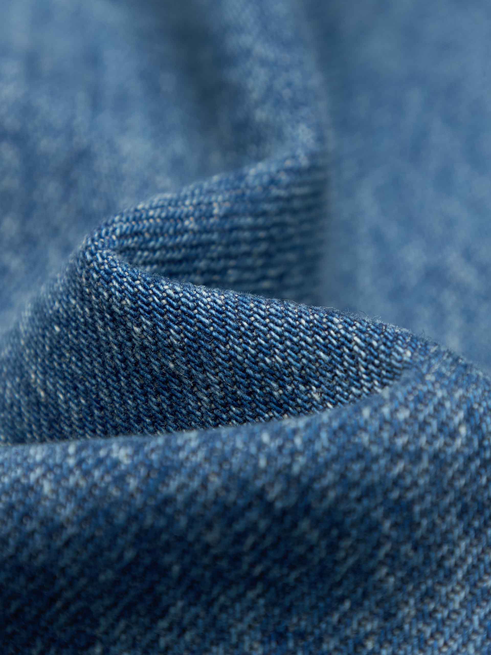 Cotton Blend Barrel Leg Jeans - Image 4