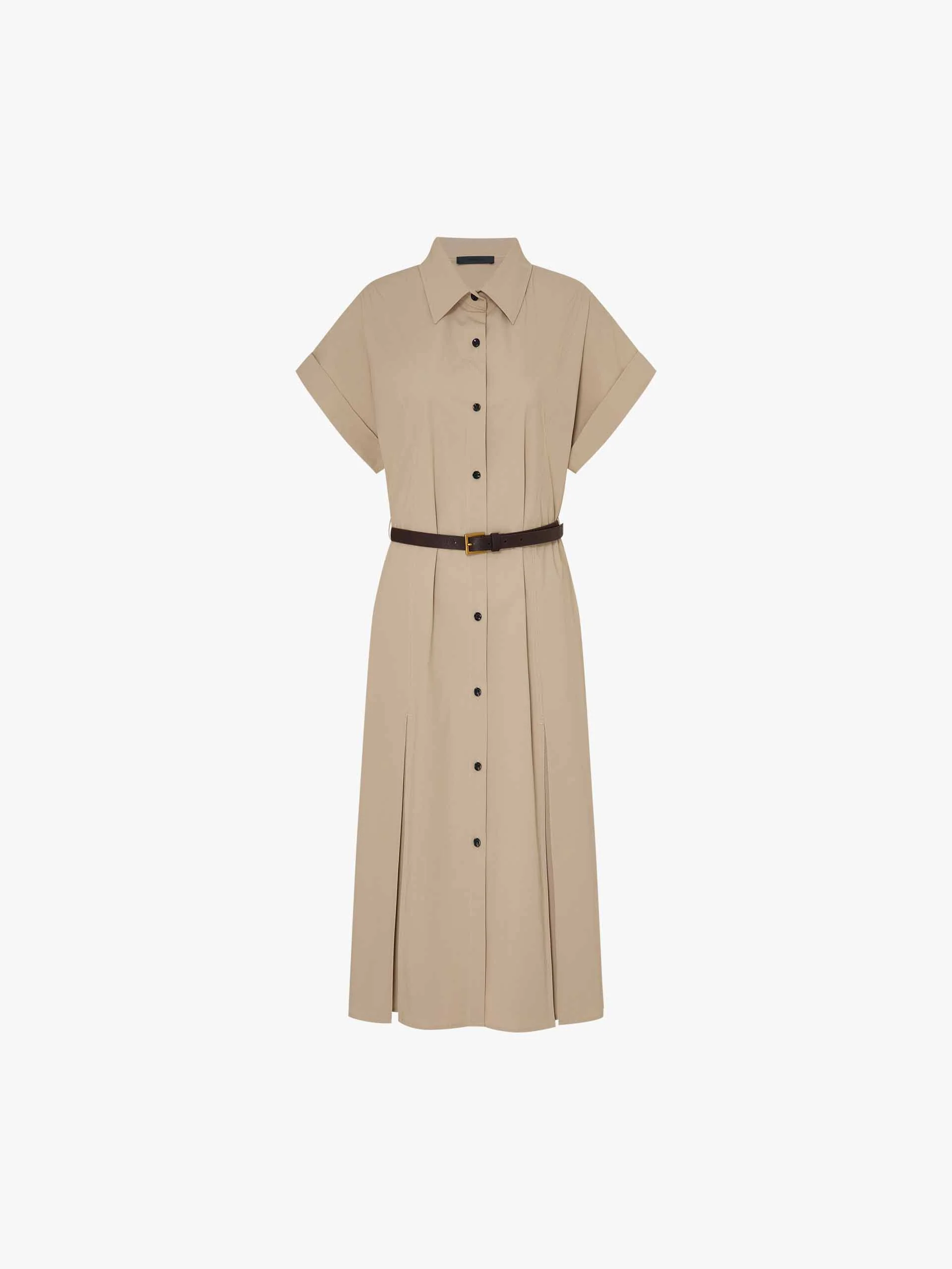 Cotton Blend Button Dress - Image 13