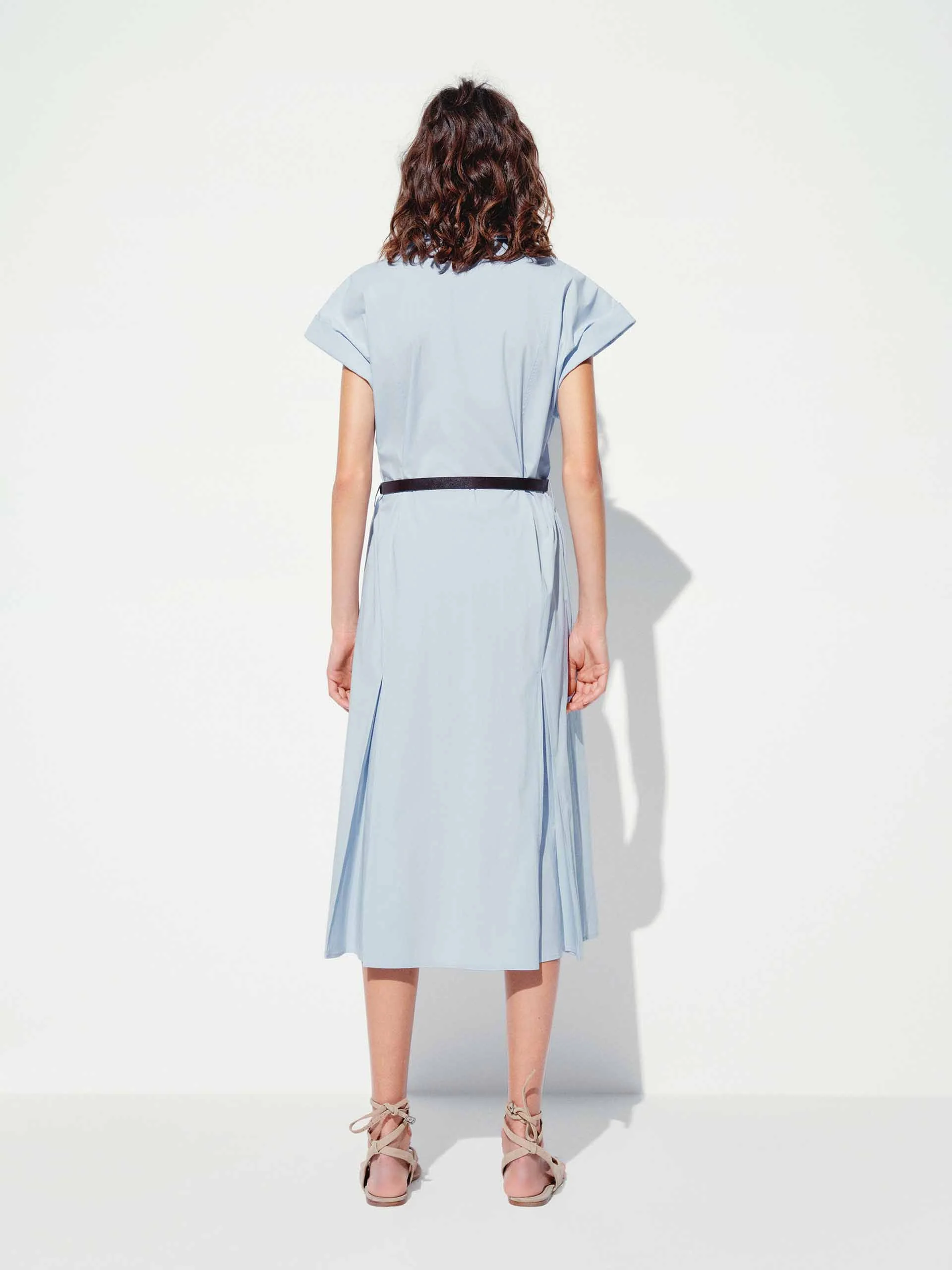 Cotton Blend Button Dress - Image 3