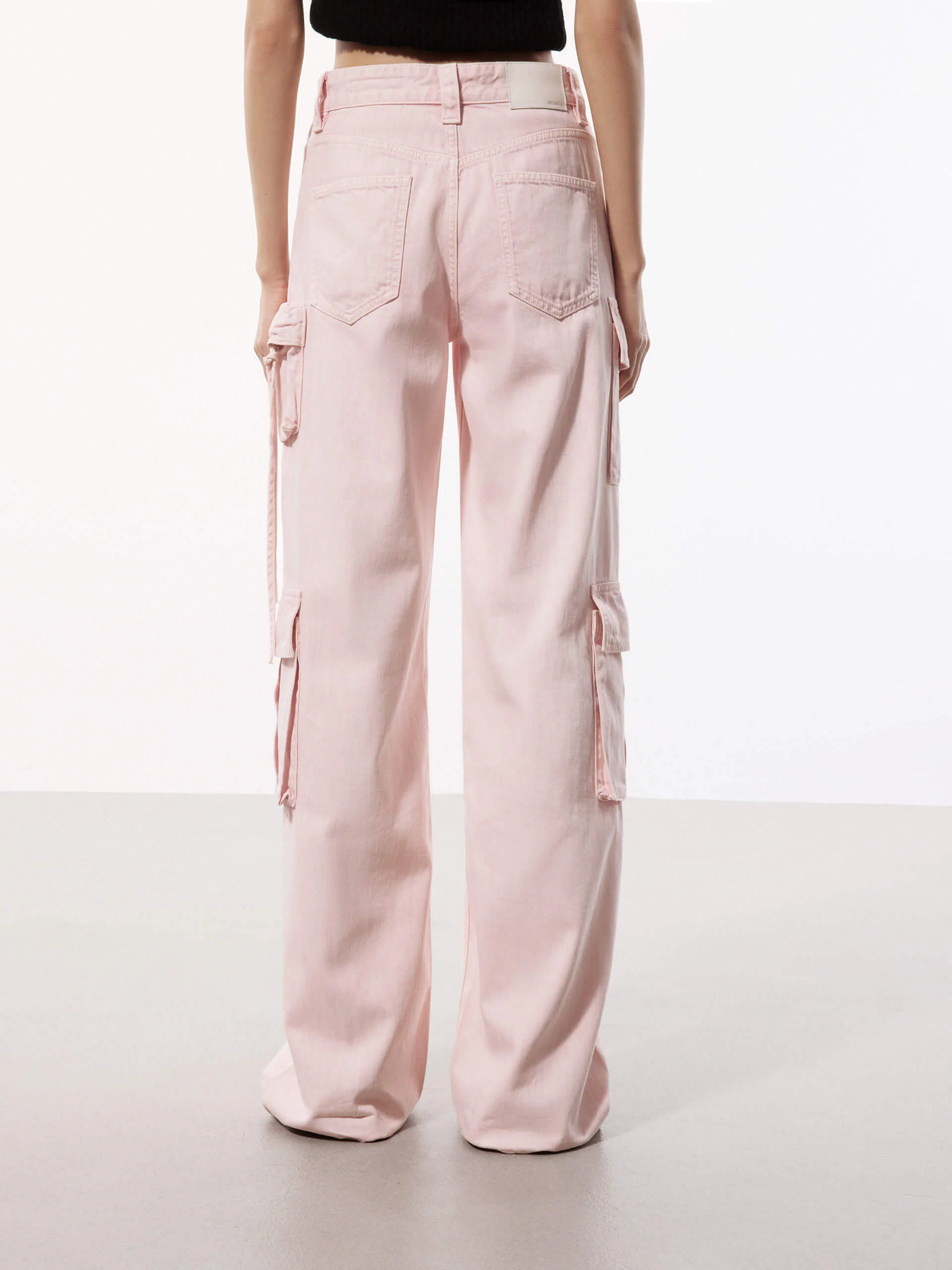 Cotton Blend Cargo Jeans - Image 3