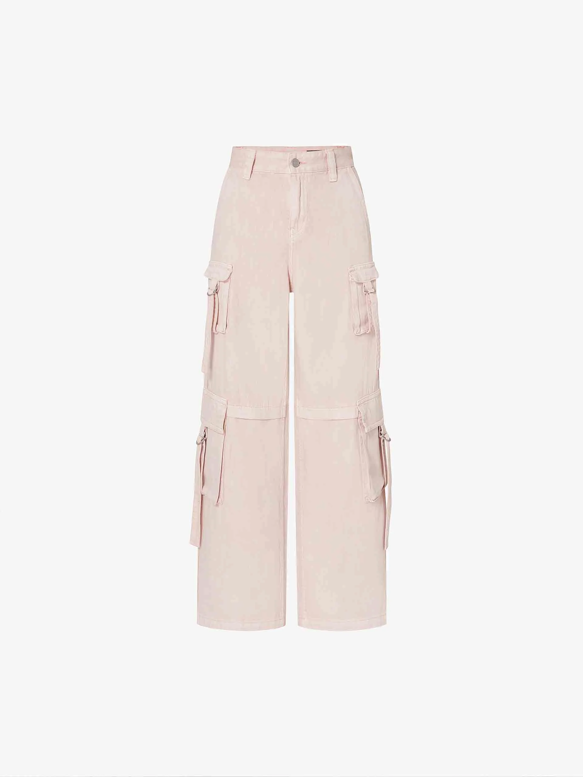 Cotton Blend Cargo Jeans - Image 5