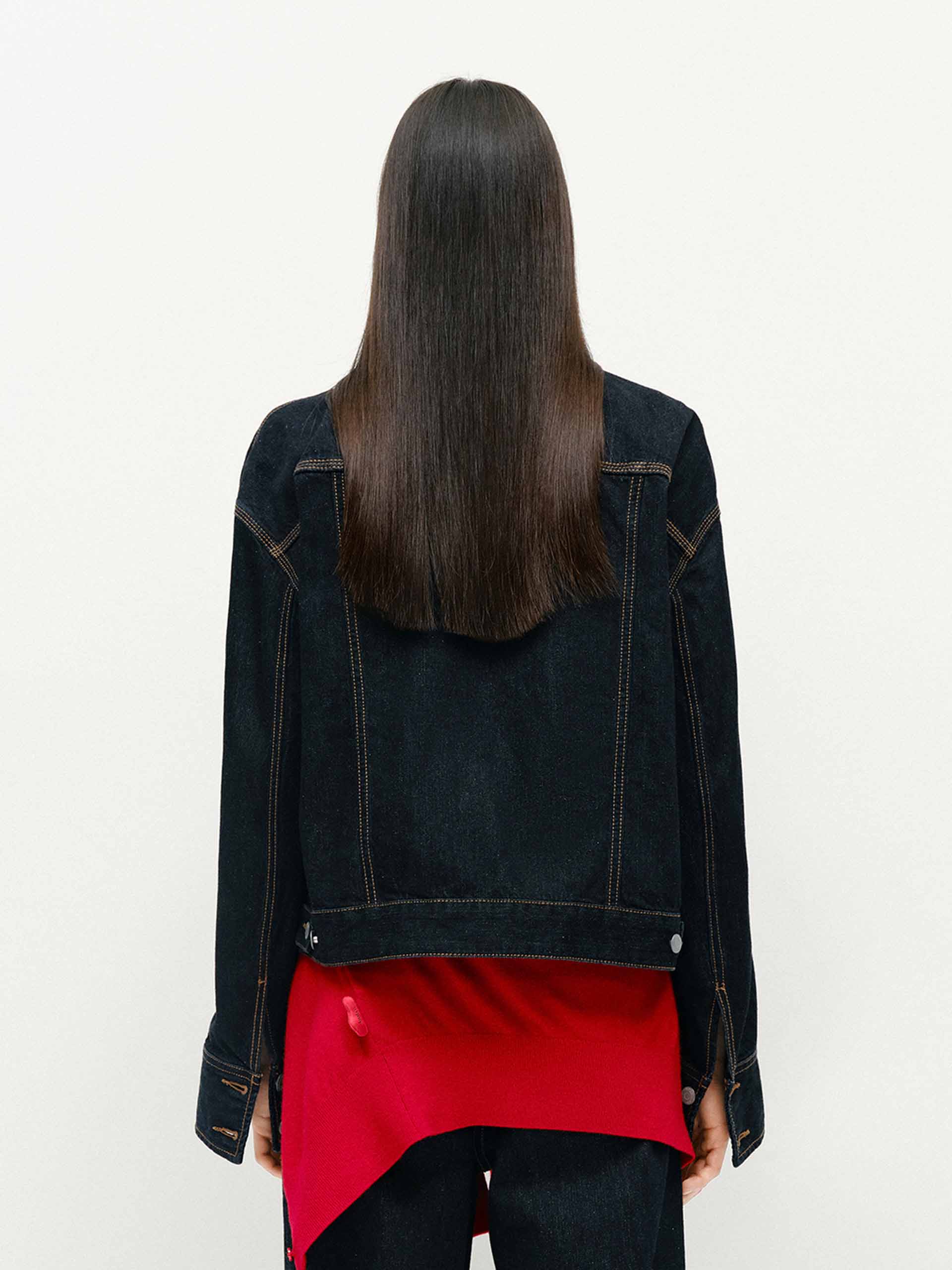 Cotton Blend Cropped Jacket - Image 3