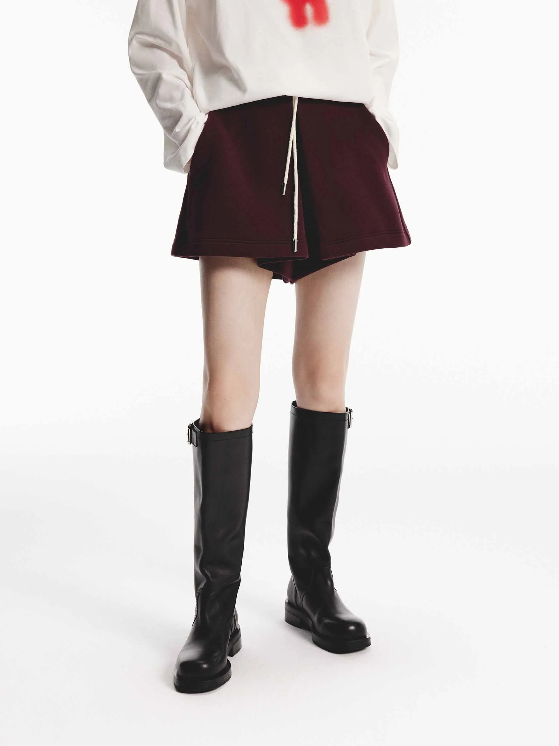 Cotton Blend Drawstring Shorts - Image 10