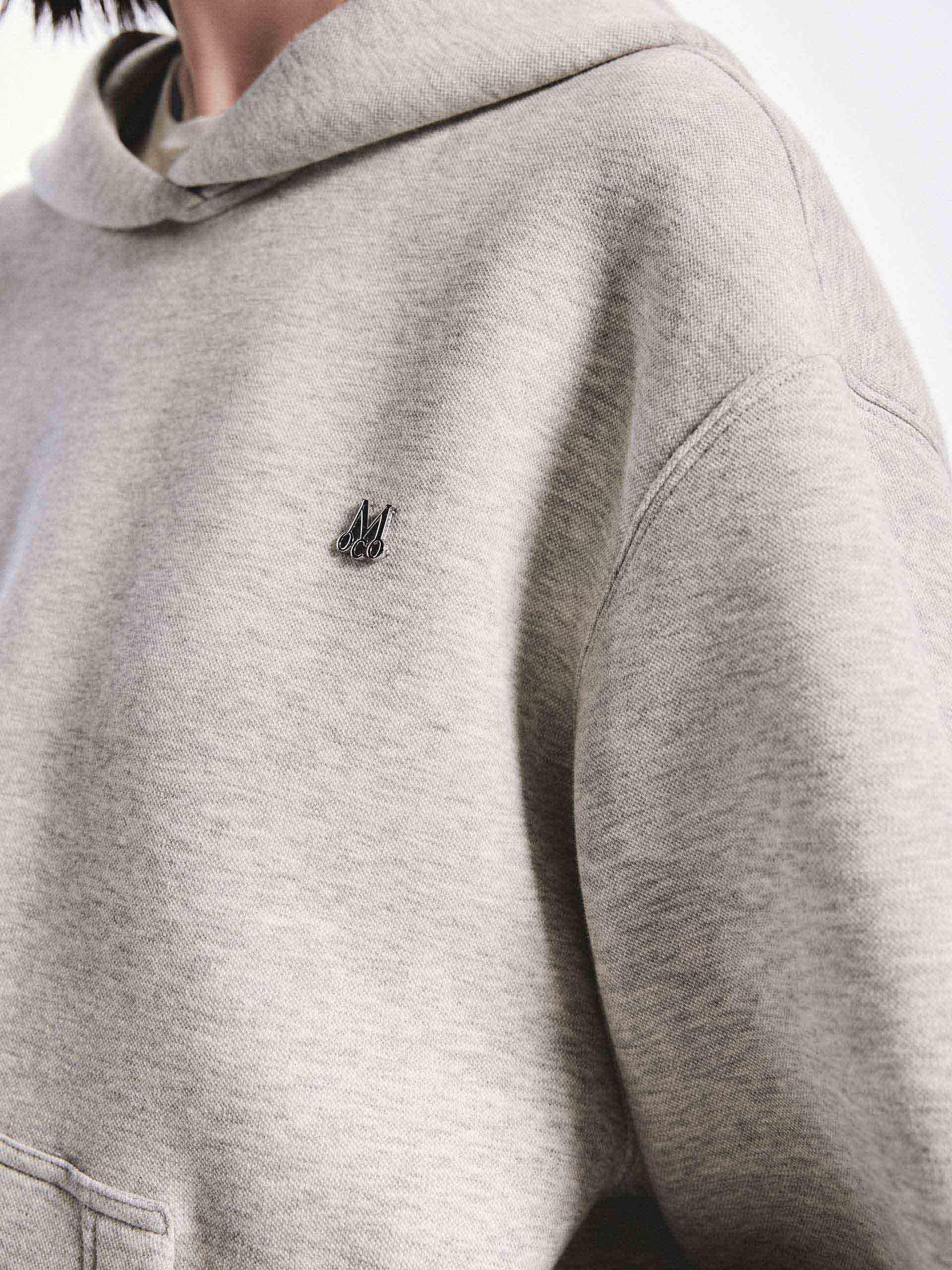 Cotton Blend Hooded Sweatshirt - Image 3