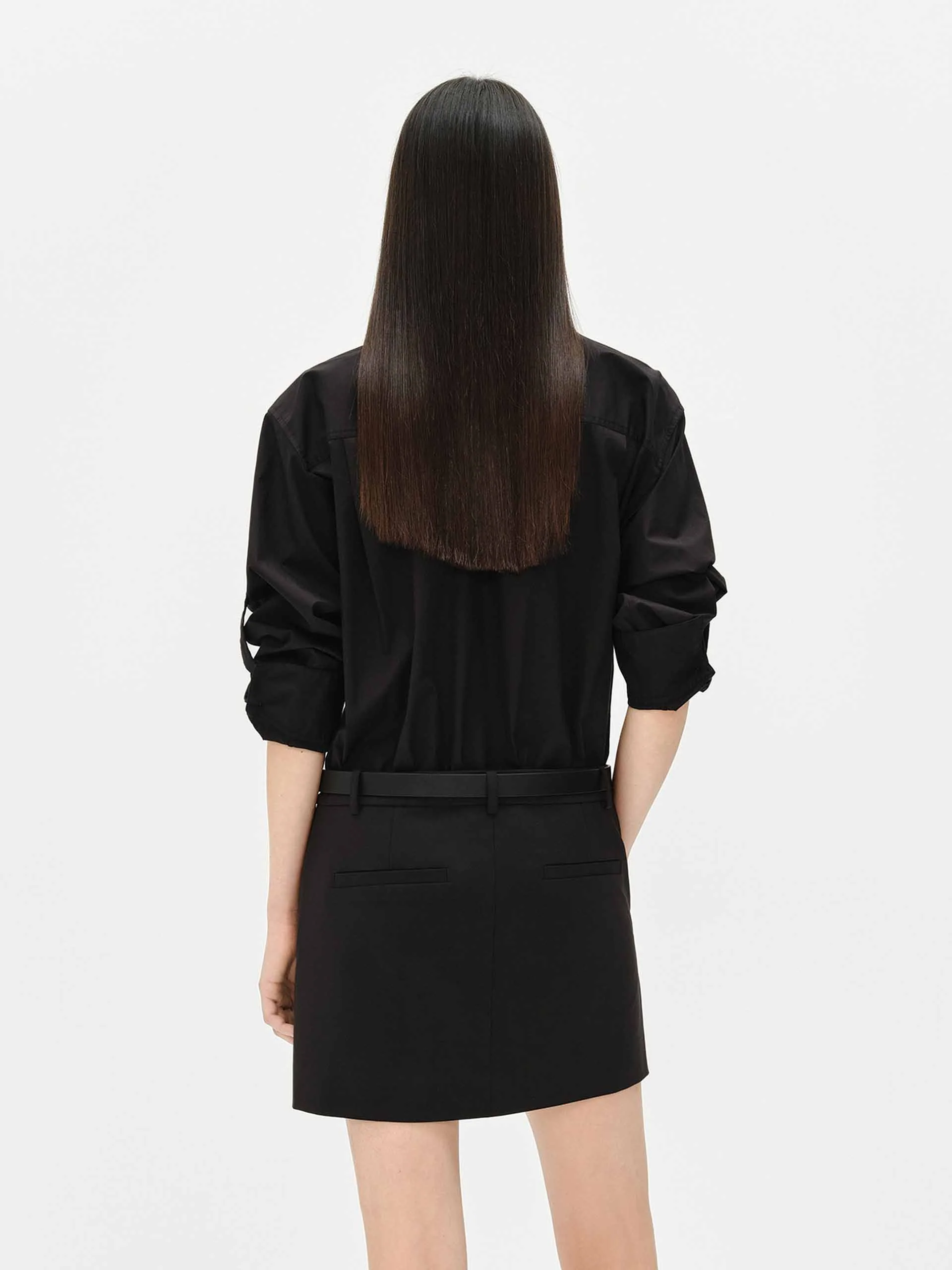 Cotton Blend Shirt Dress - Image 3