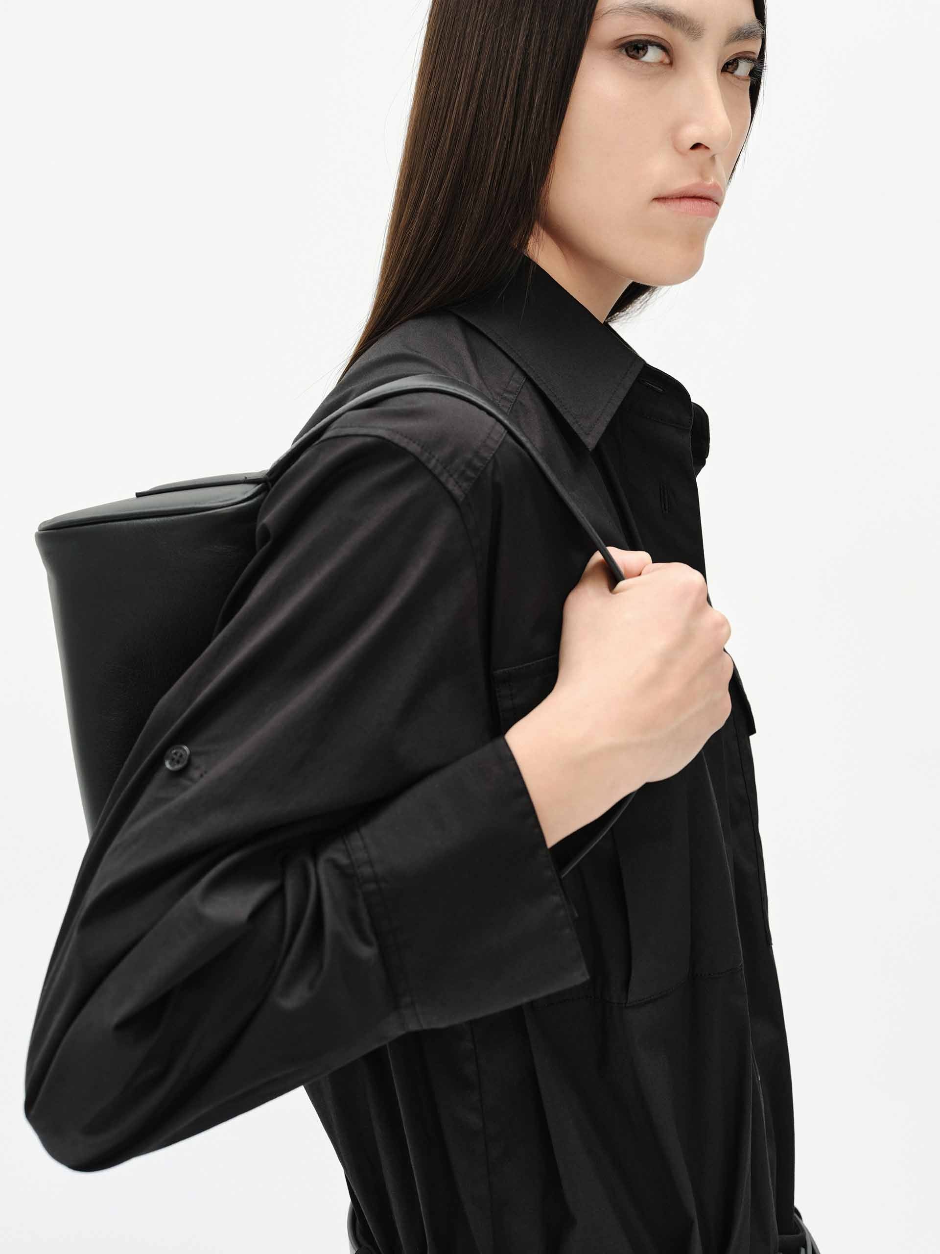 Cotton Blend Shirt Dress - Image 8