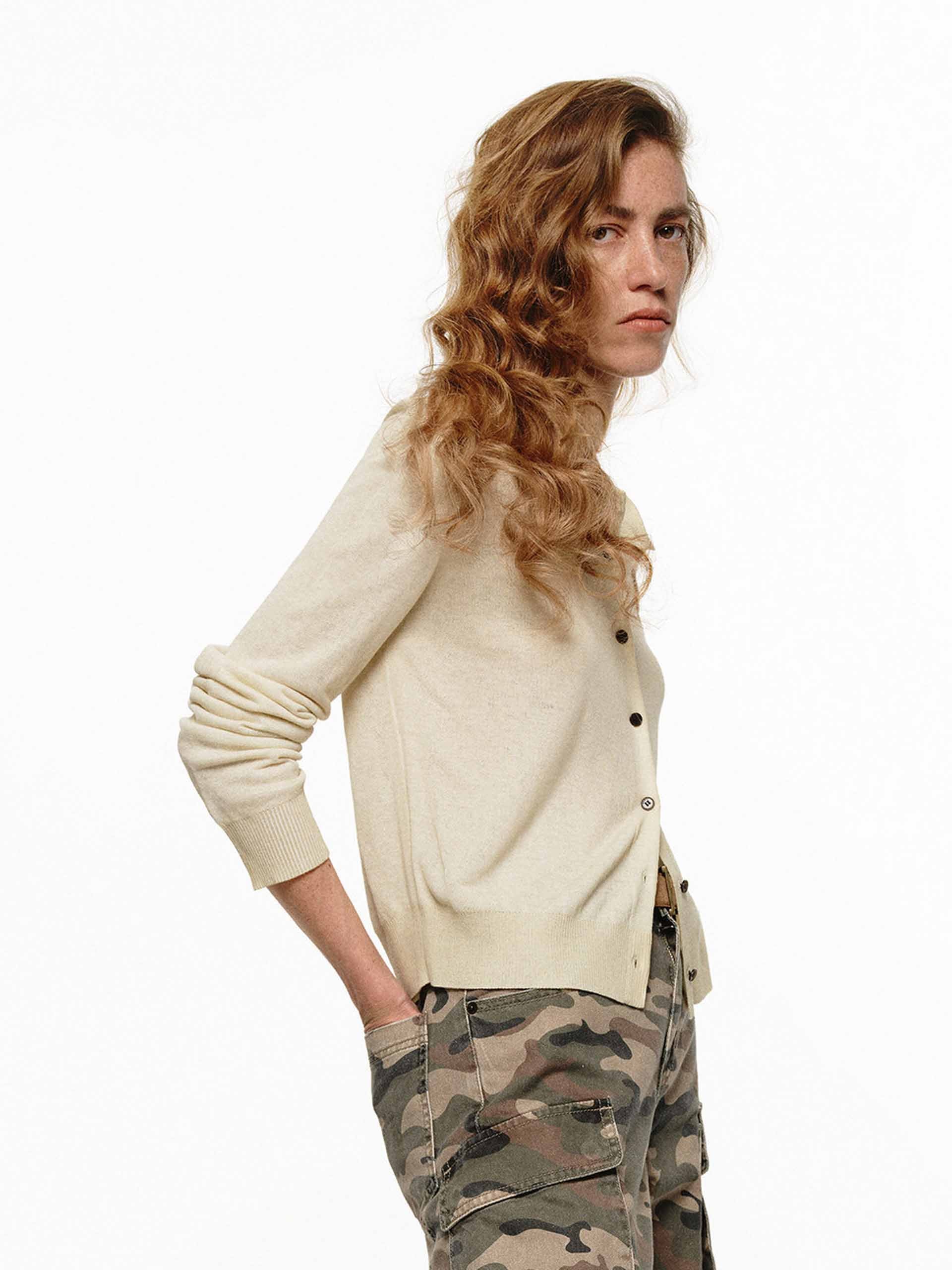 Cotton Blend Soft Cardigan - Image 15