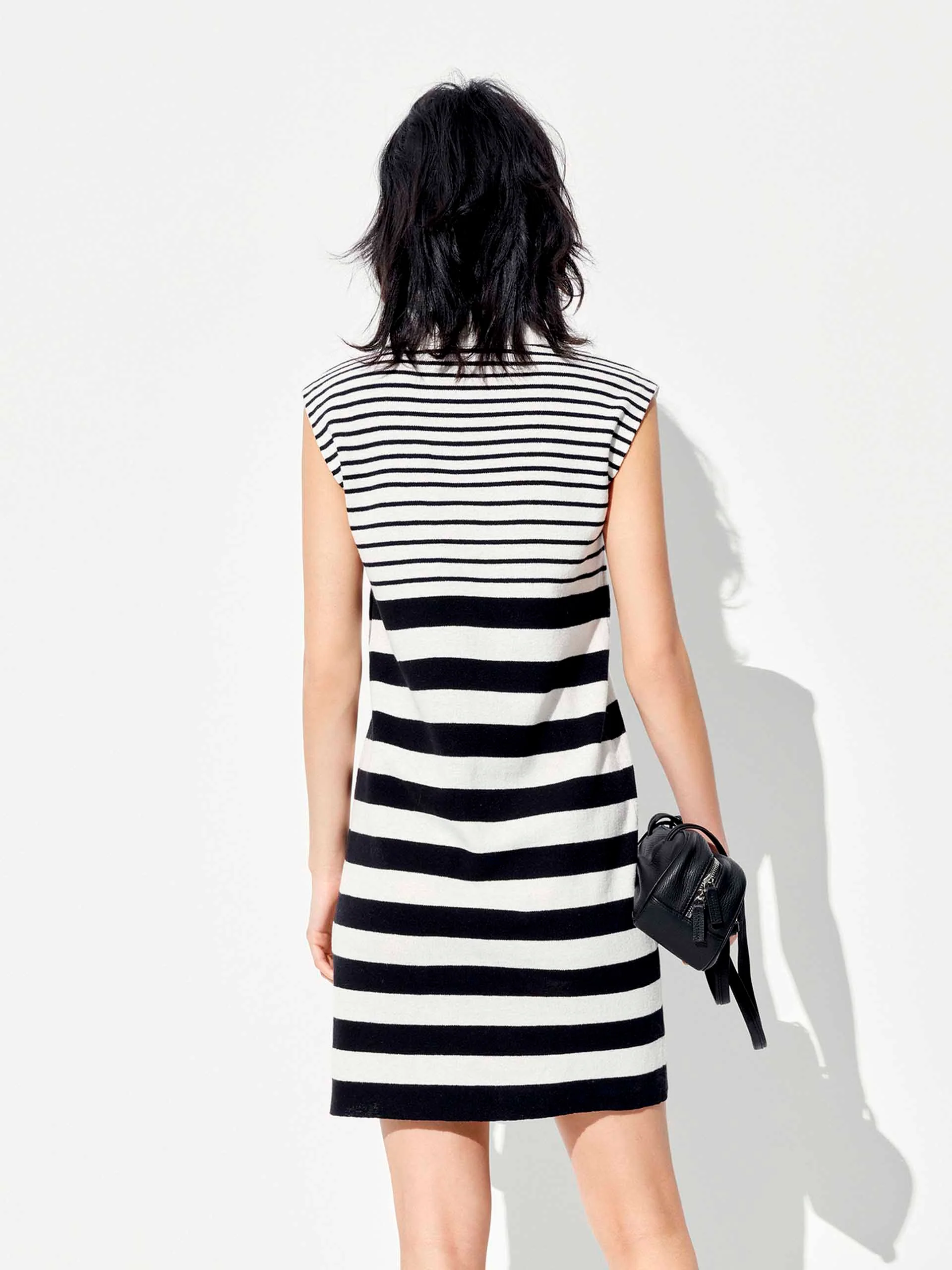 Cotton Blend Striped Dress - Image 7