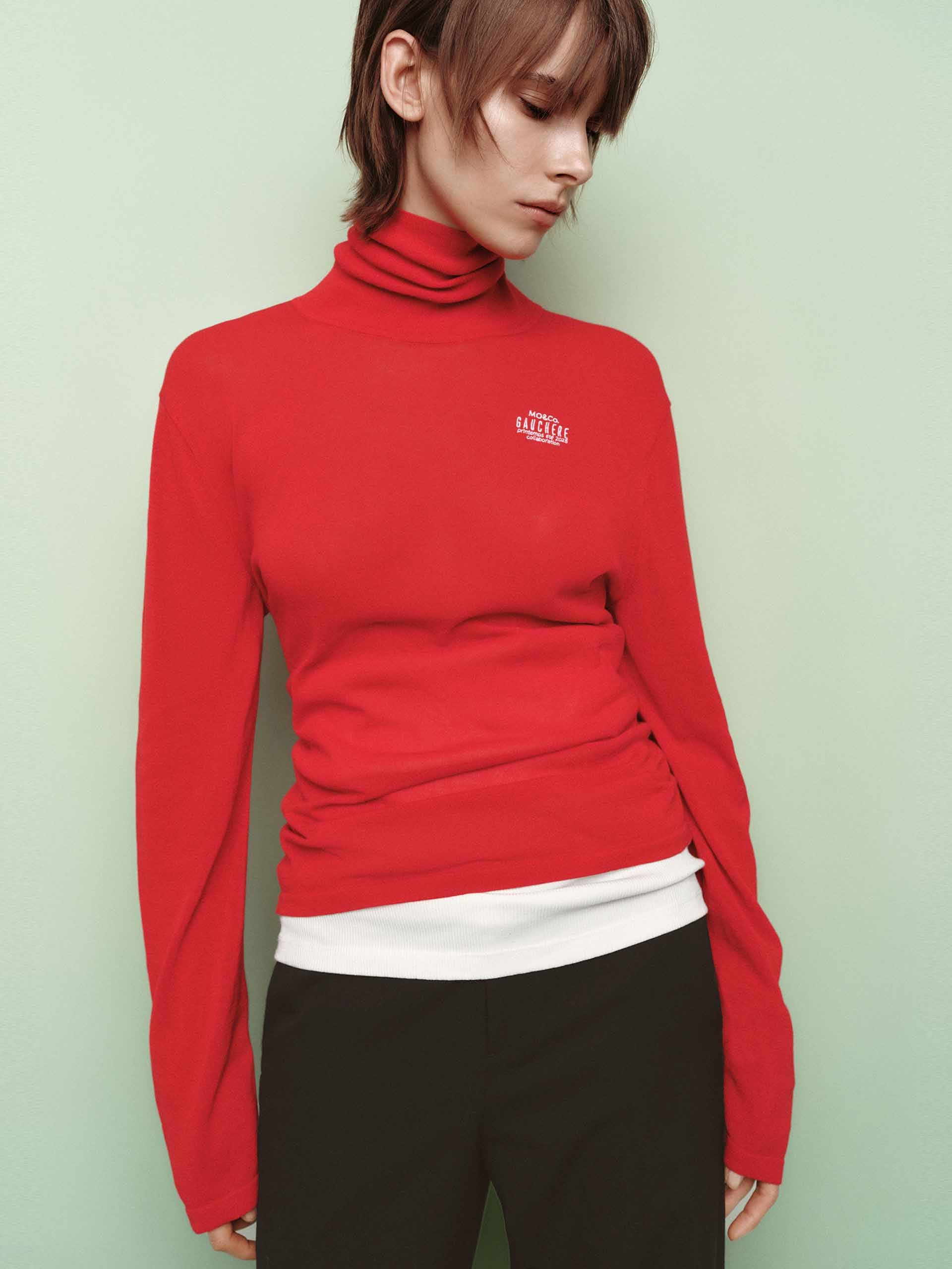 Cotton Blend Turtleneck Sweater - Image 6