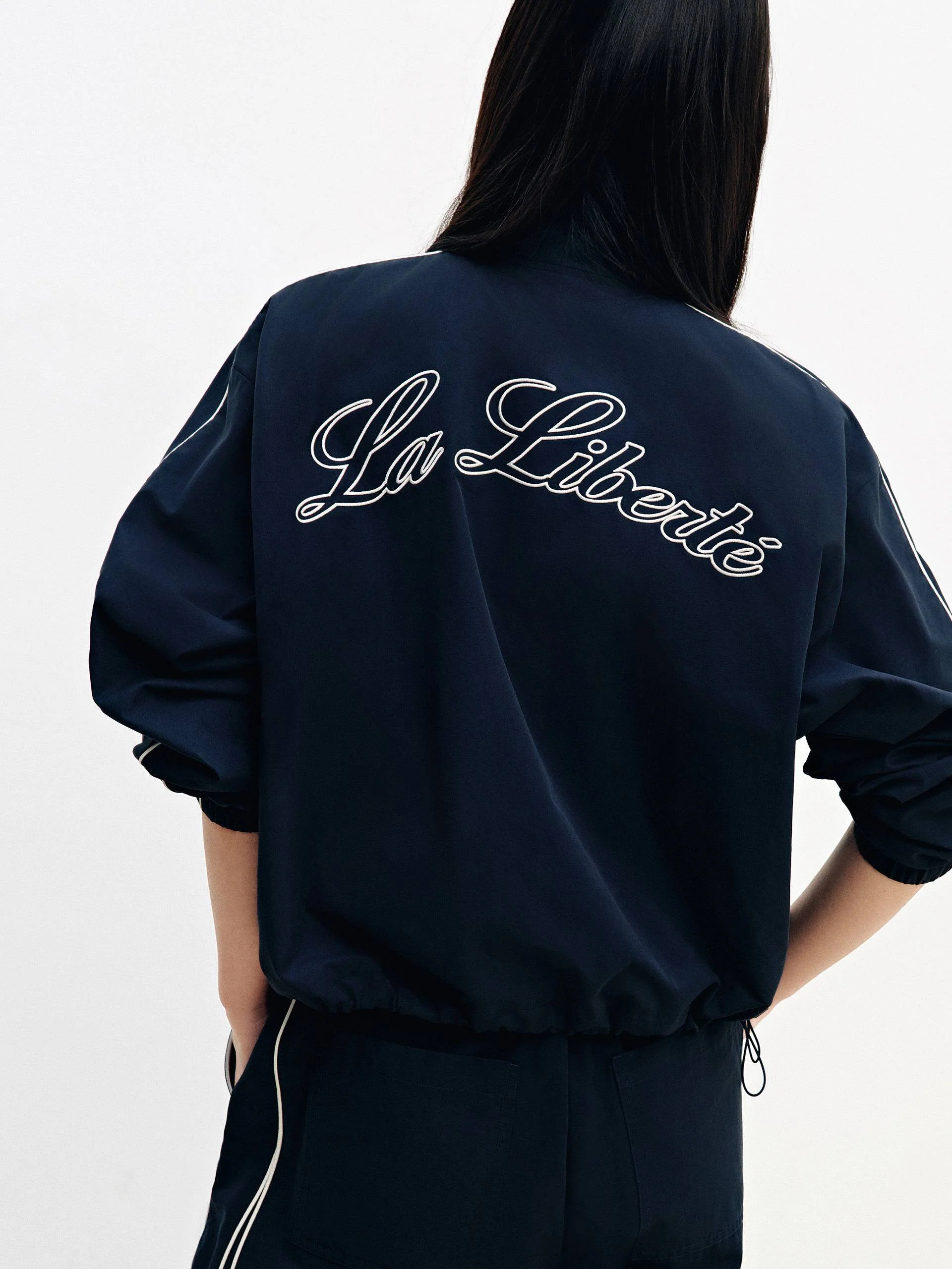 Cotton Blend Zipper Jacket - Image 6