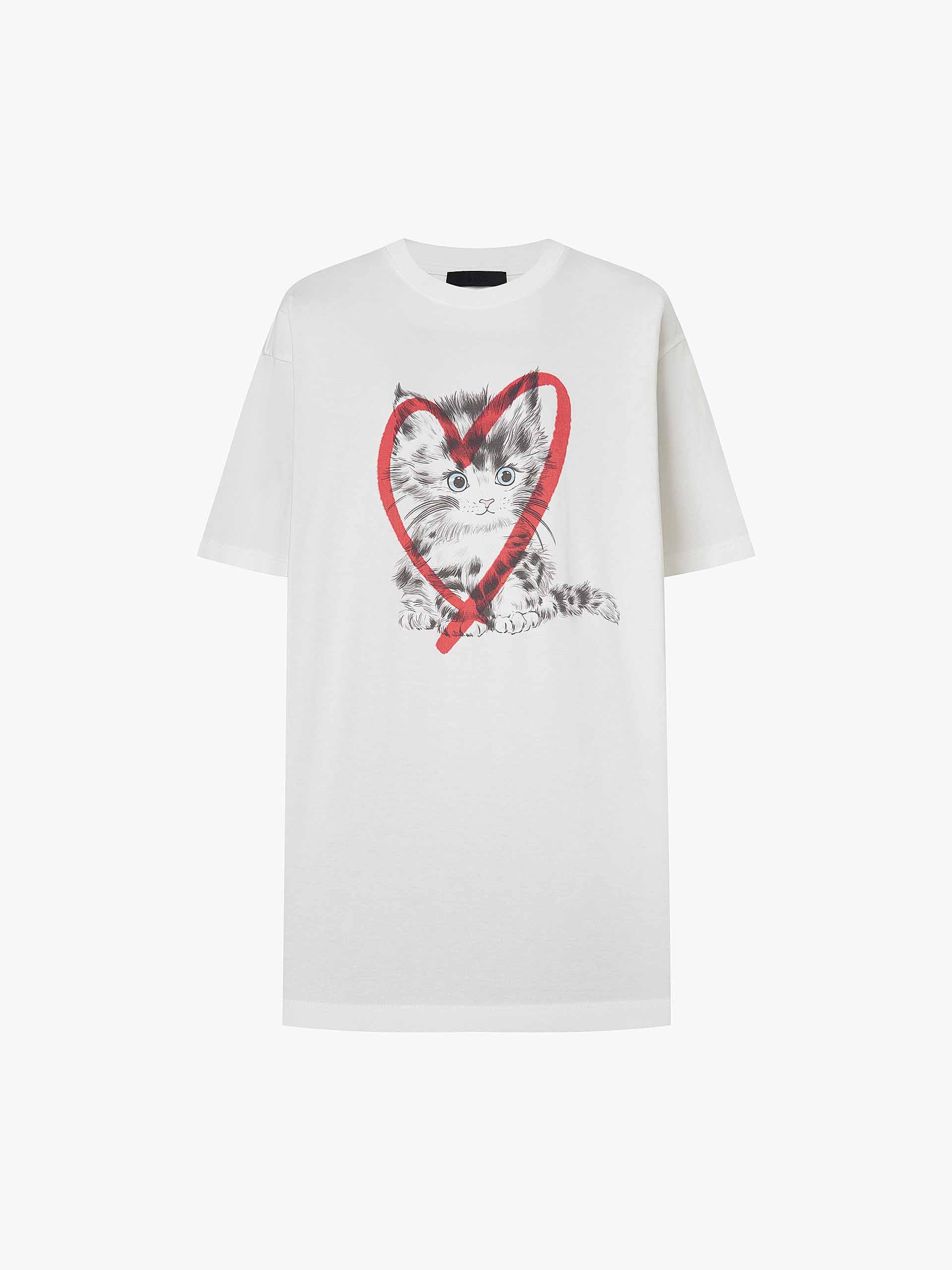 Cotton Cat Print T-Shirt - Image 13