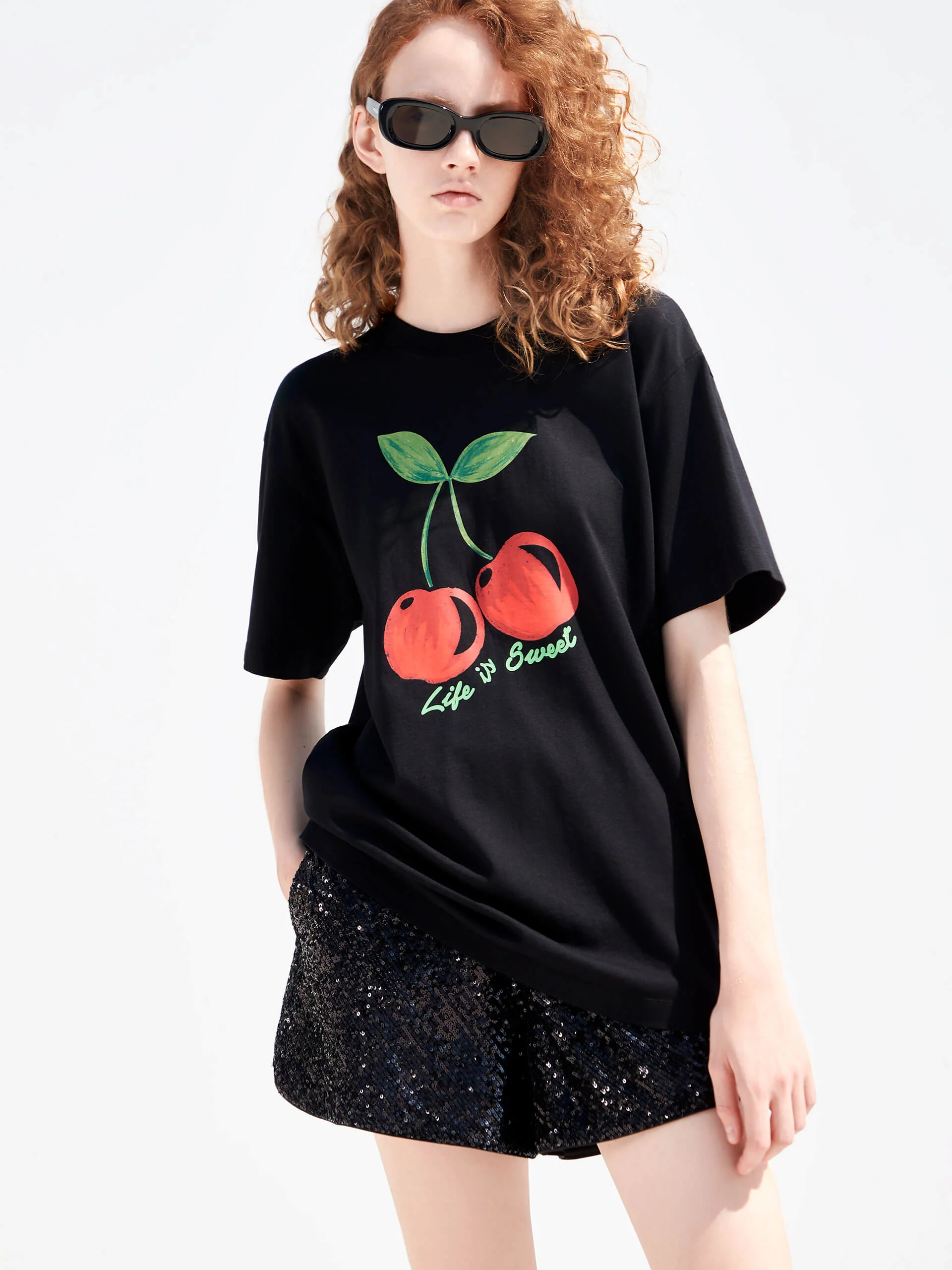Cotton Cherry Graphic T-Shirt - Image 12