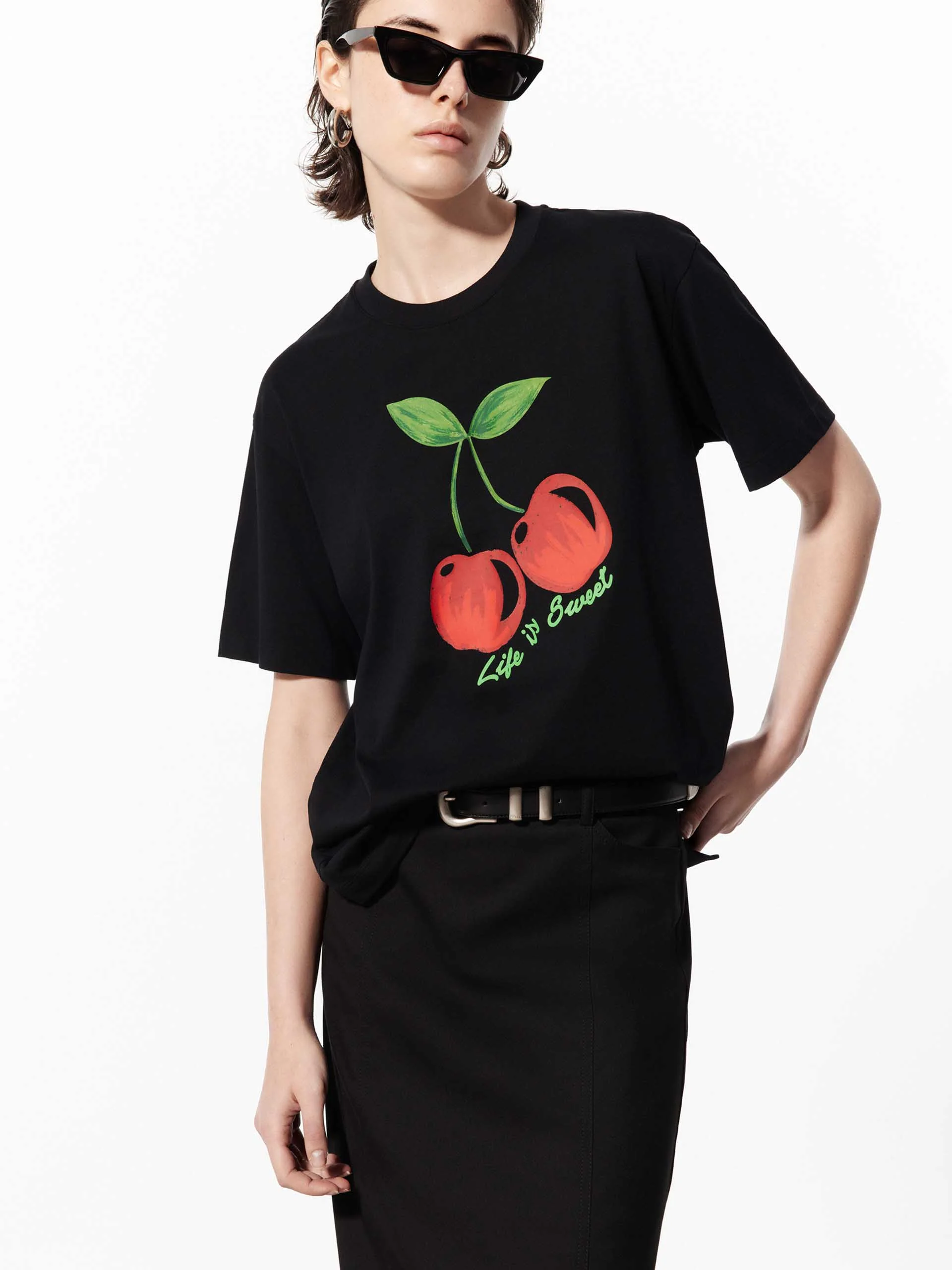 Cotton Cherry Graphic T-Shirt - Image 7