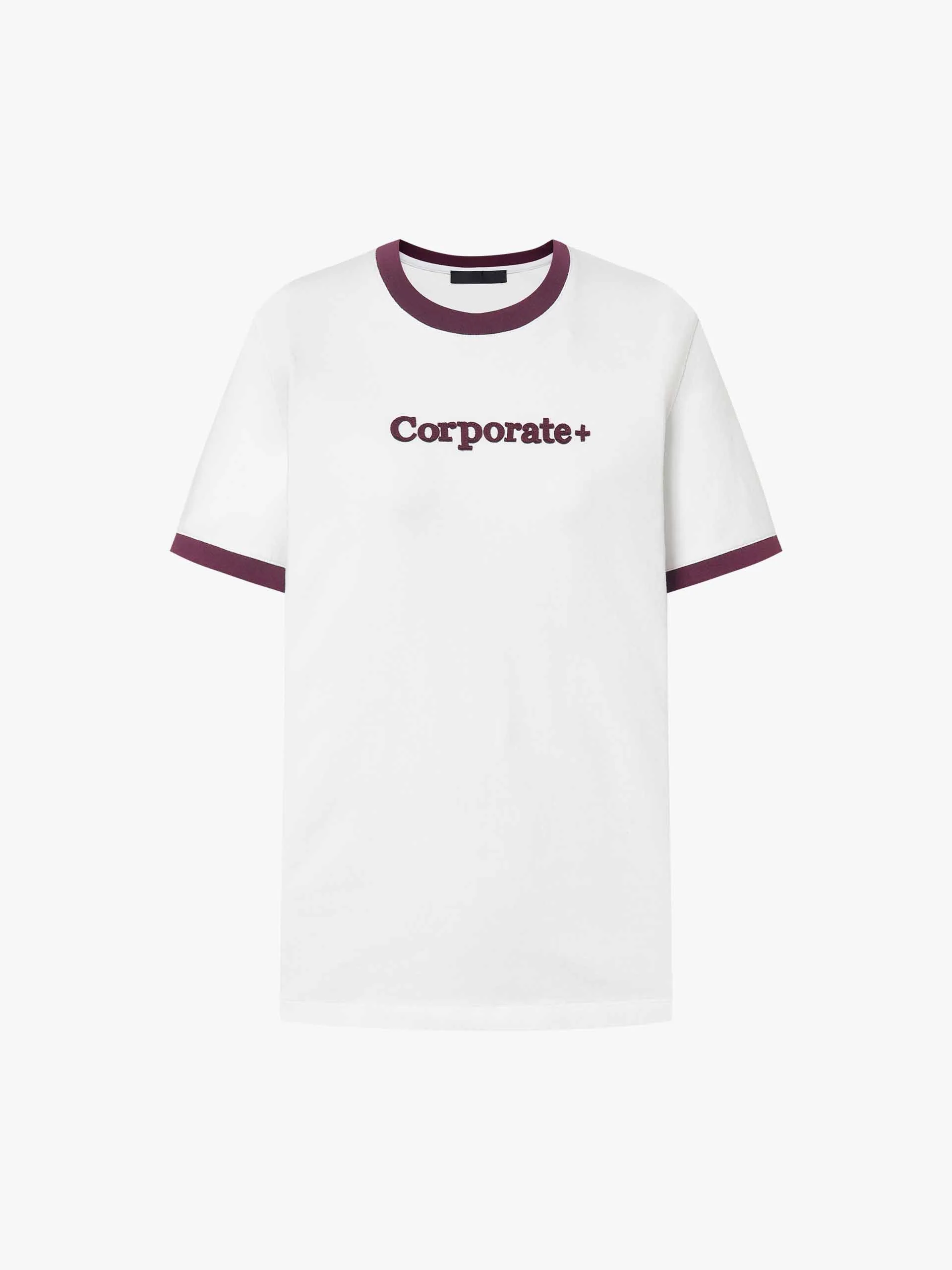 Cotton Contrast Neck T-shirt - Image 5