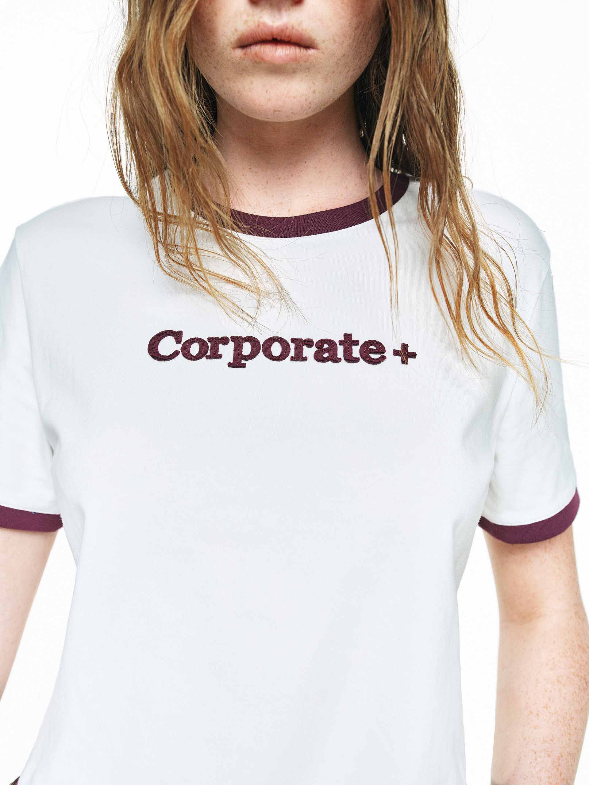 Cotton Contrast Neck T-shirt - Image 8