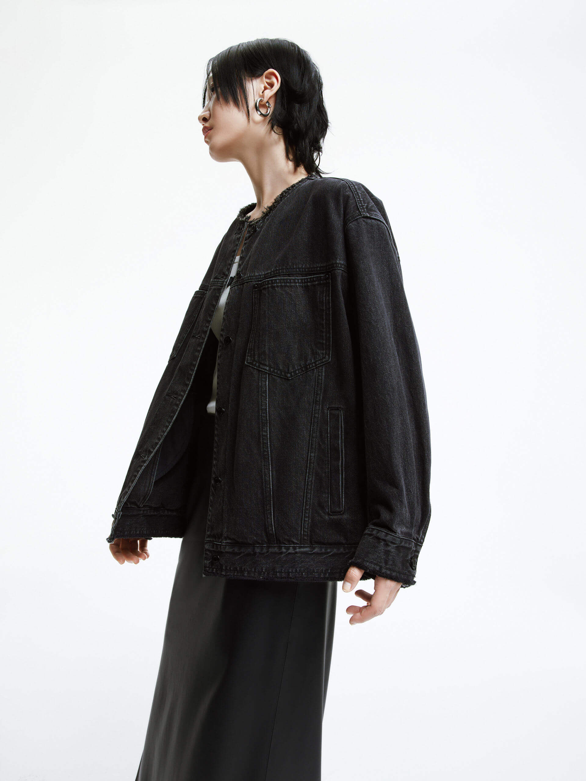 Cotton Crew Neck Jacket - Image 4