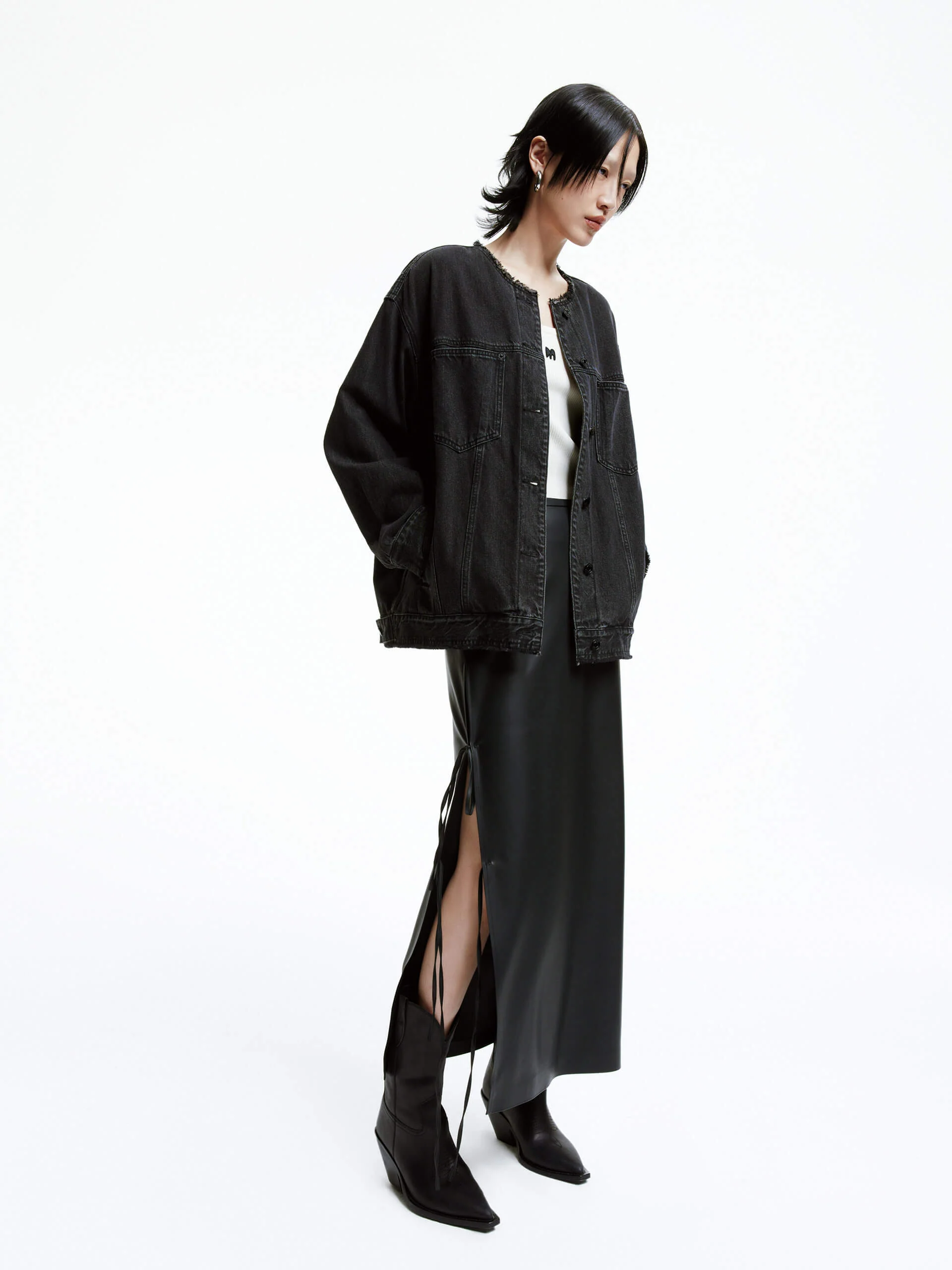 Cotton Crew Neck Jacket - Image 5