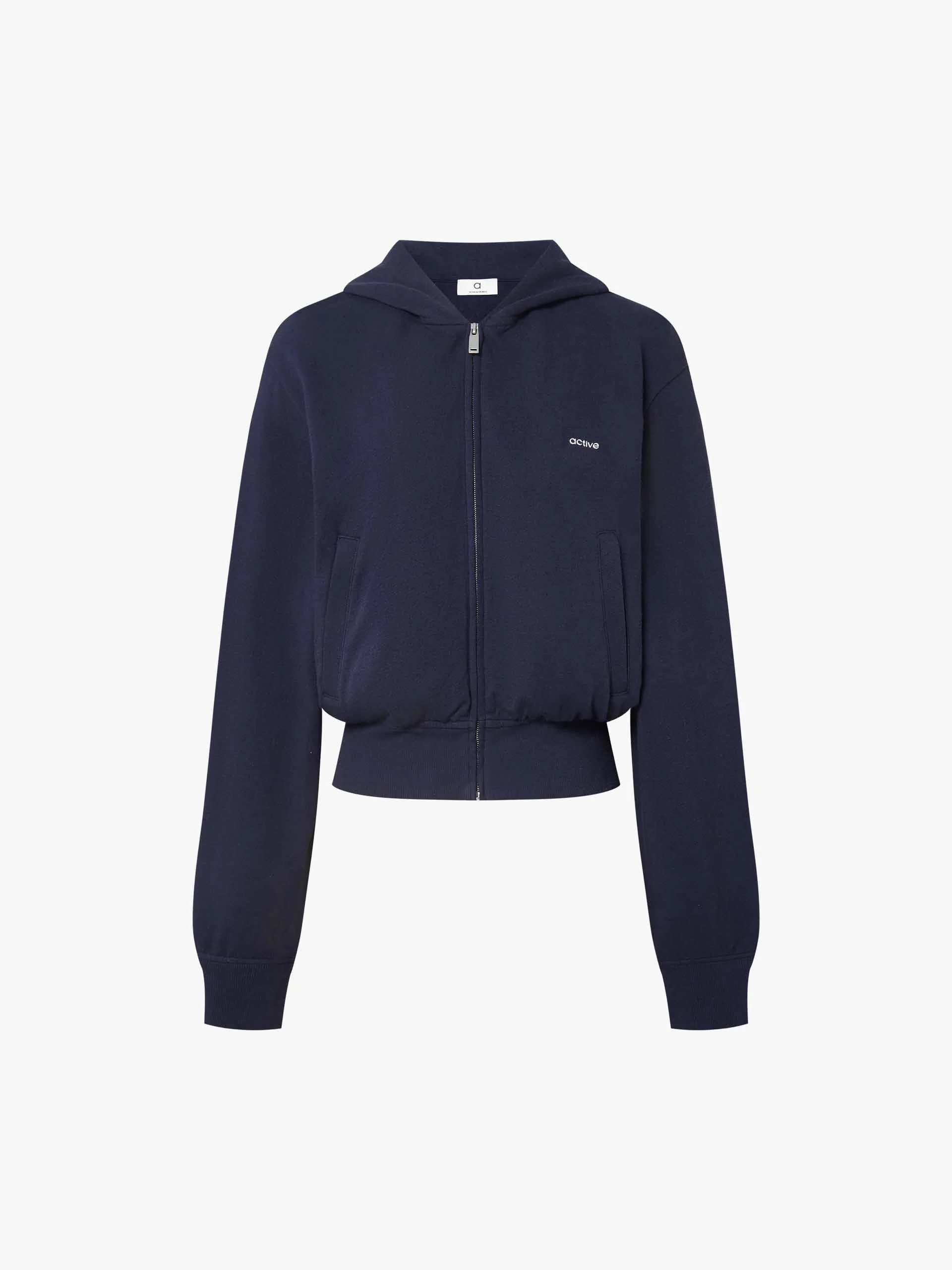 Cotton Cropped Hooded Jacket - Image 13