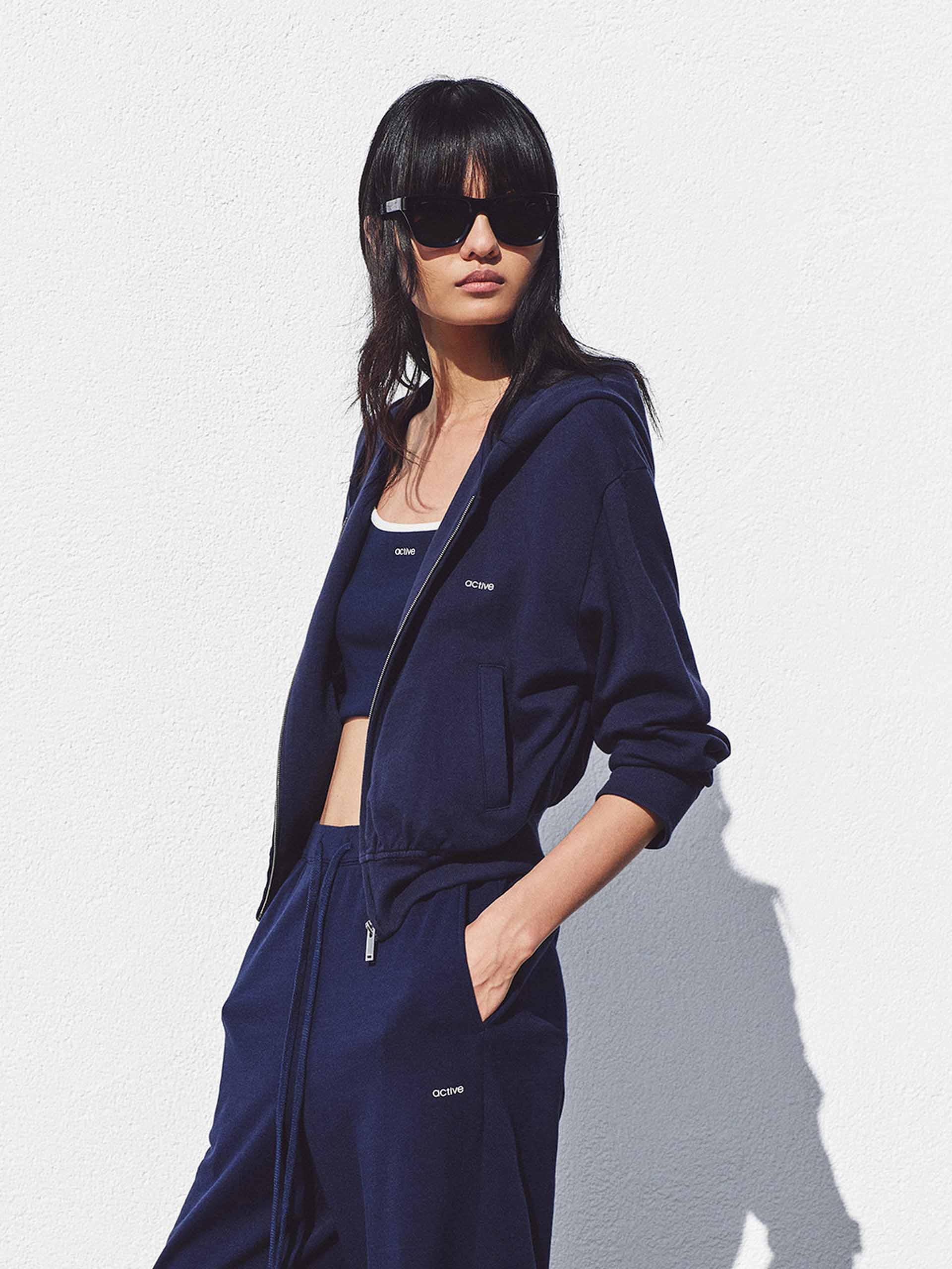Cotton Cropped Hooded Jacket - Image 15