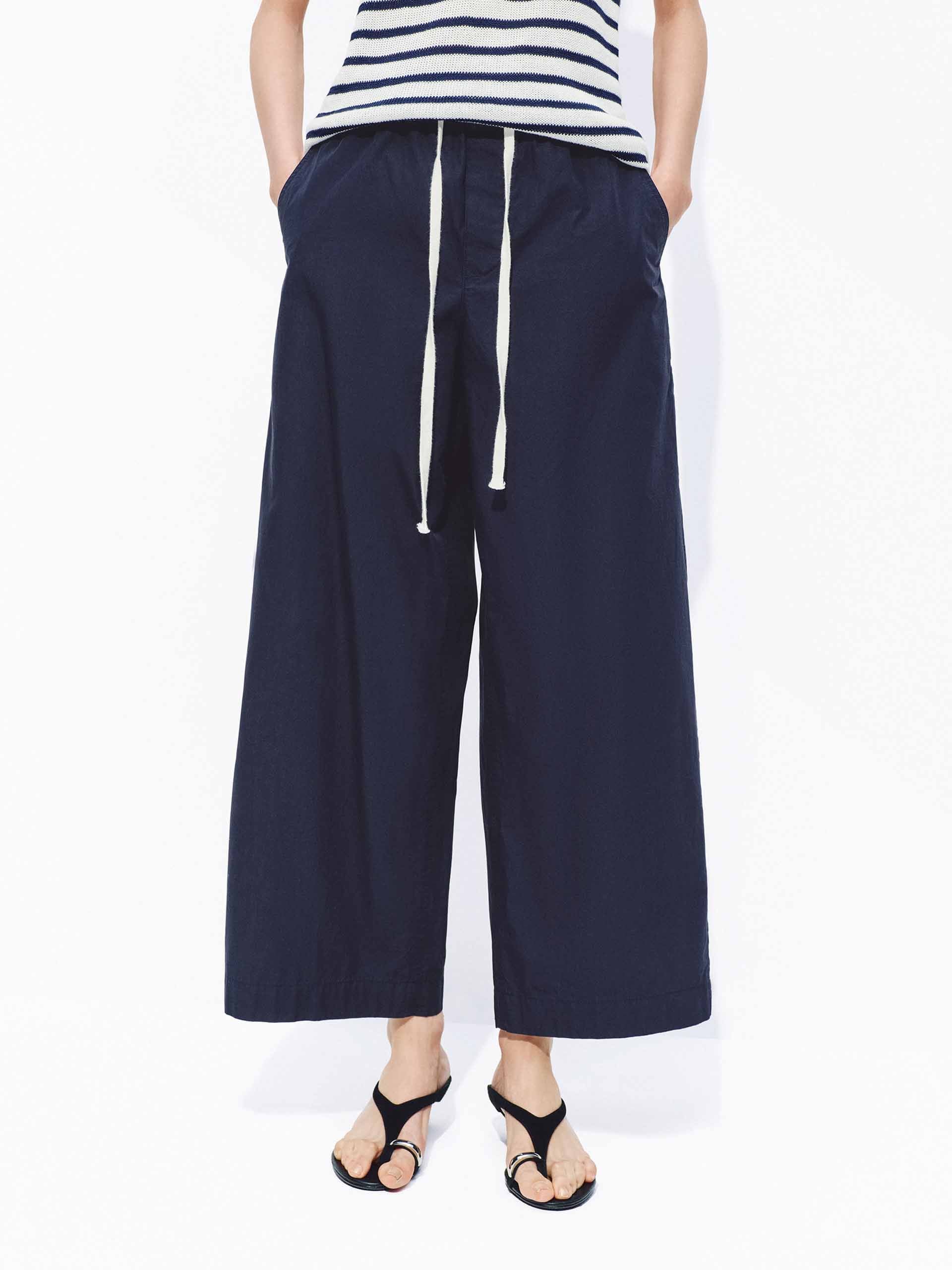 Cotton Cropped Pants