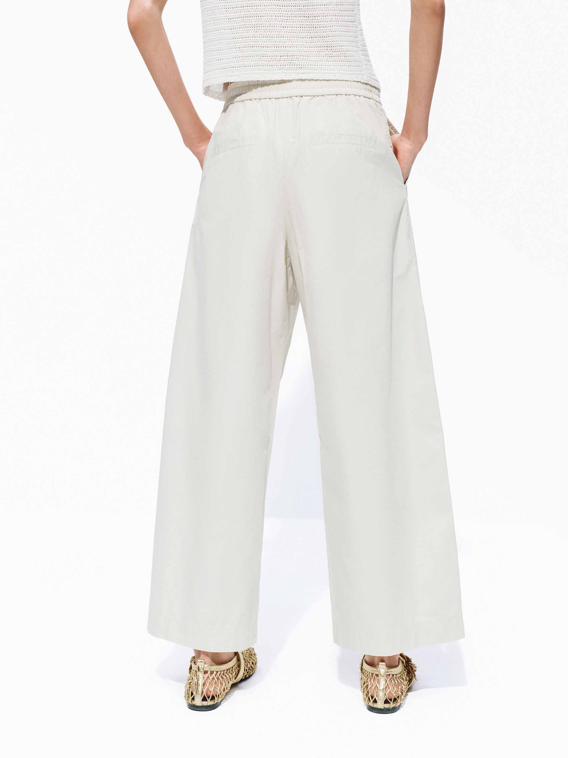 Cotton Cropped Pants - Image 11
