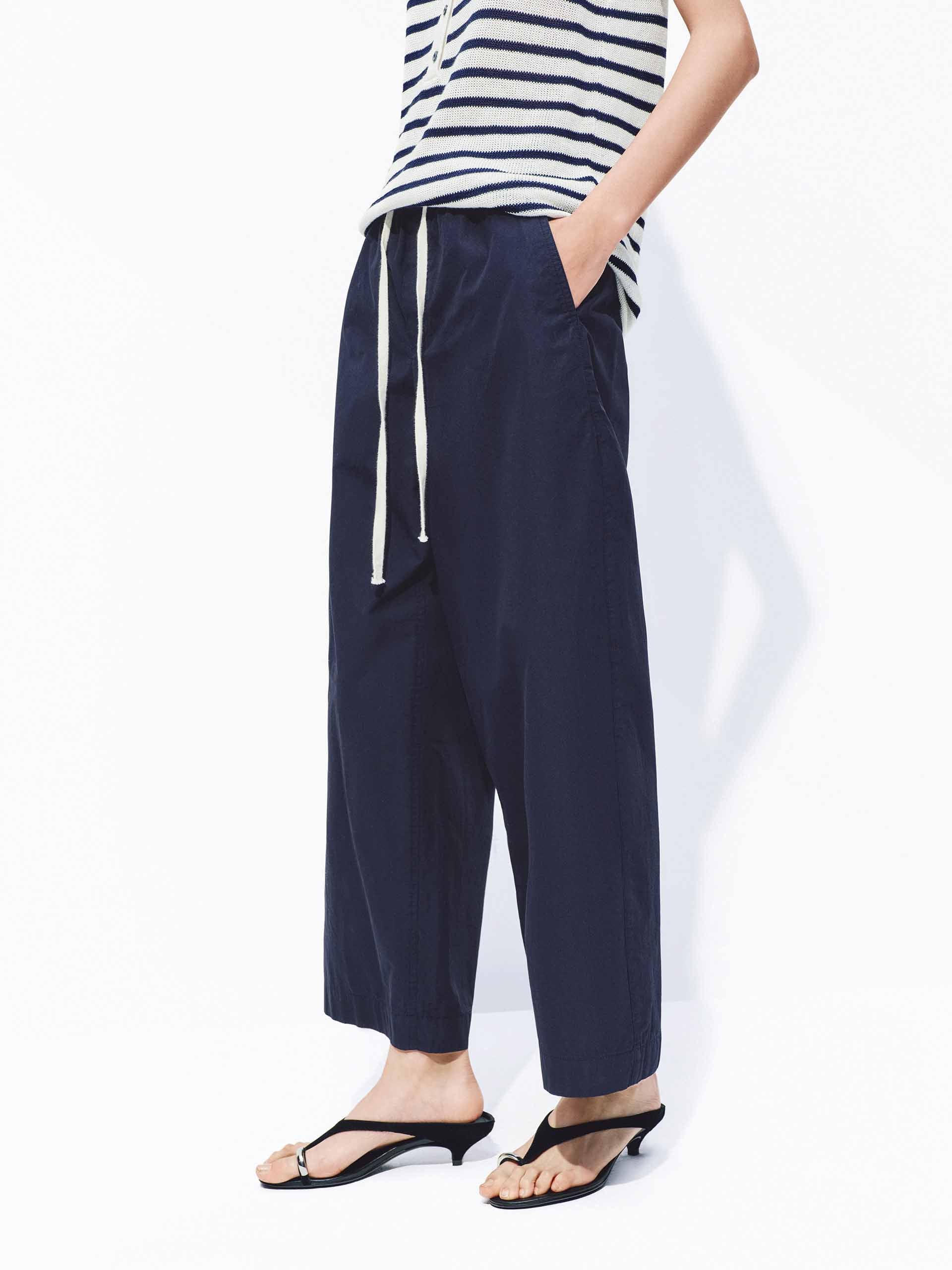 Cotton Cropped Pants - Image 6
