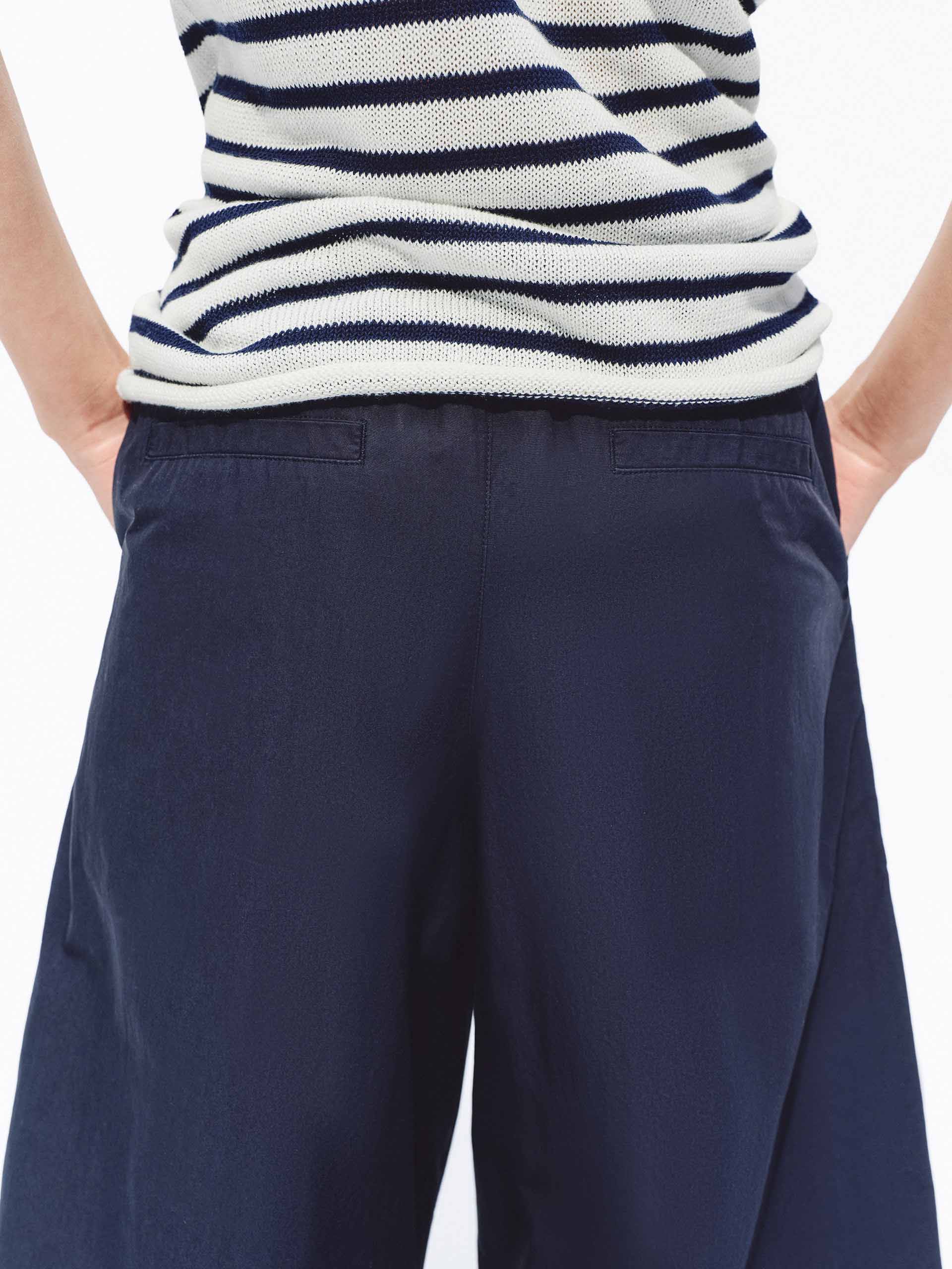 Cotton Cropped Pants - Image 8