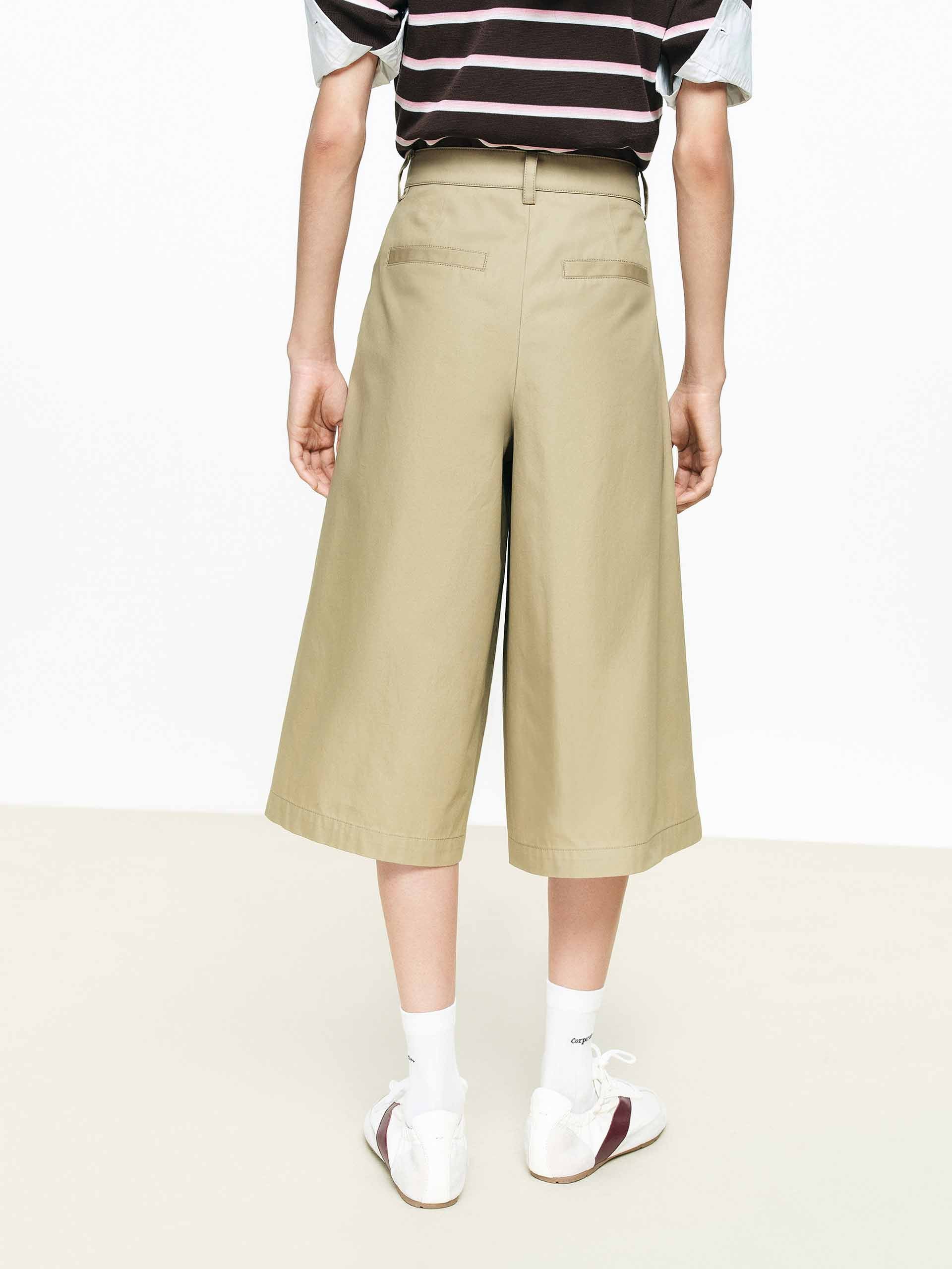 Cotton Cropped Shorts - Image 6